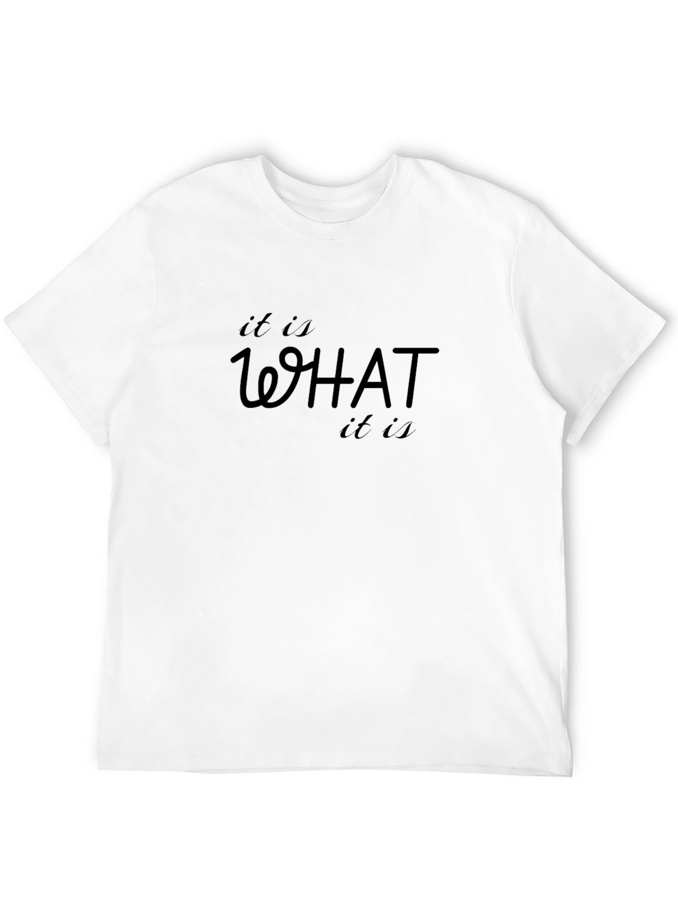 It Is What It Is Graphic T-Shirt - Black