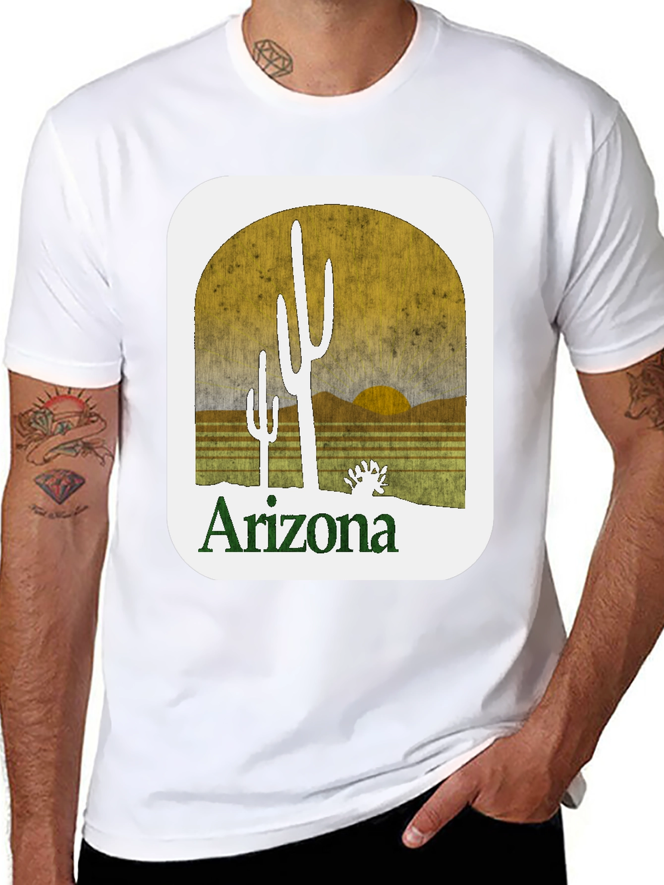 Arizona Cactus T-Shirt - Desert Landscape Tee