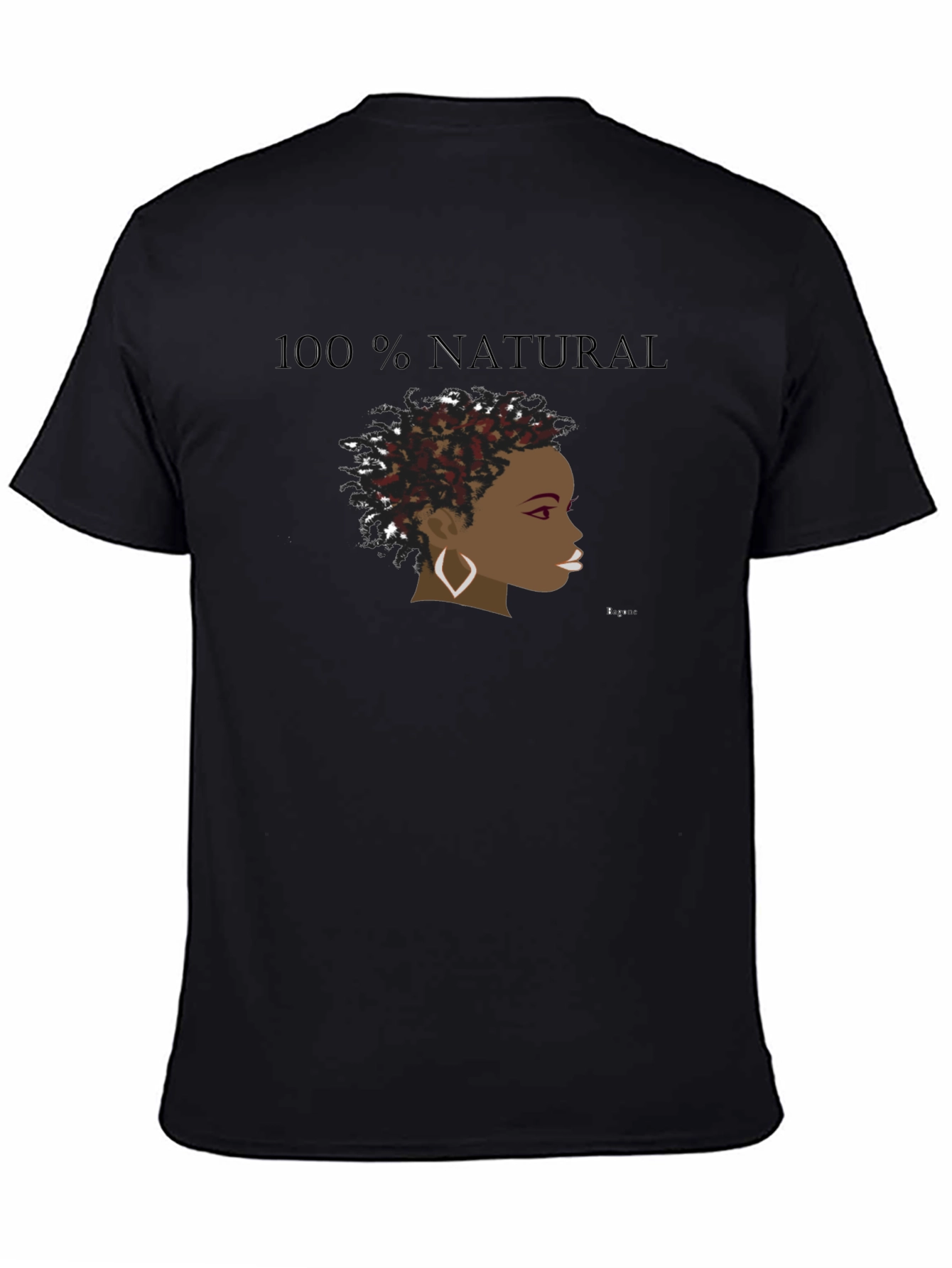 100% Natural Graphic Tee - Black