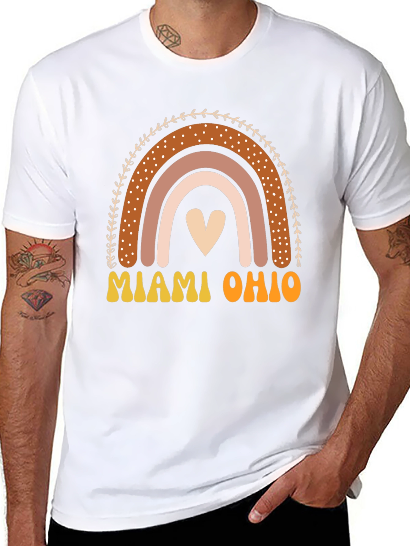 Miami Ohio Rainbow Graphic T-Shirt