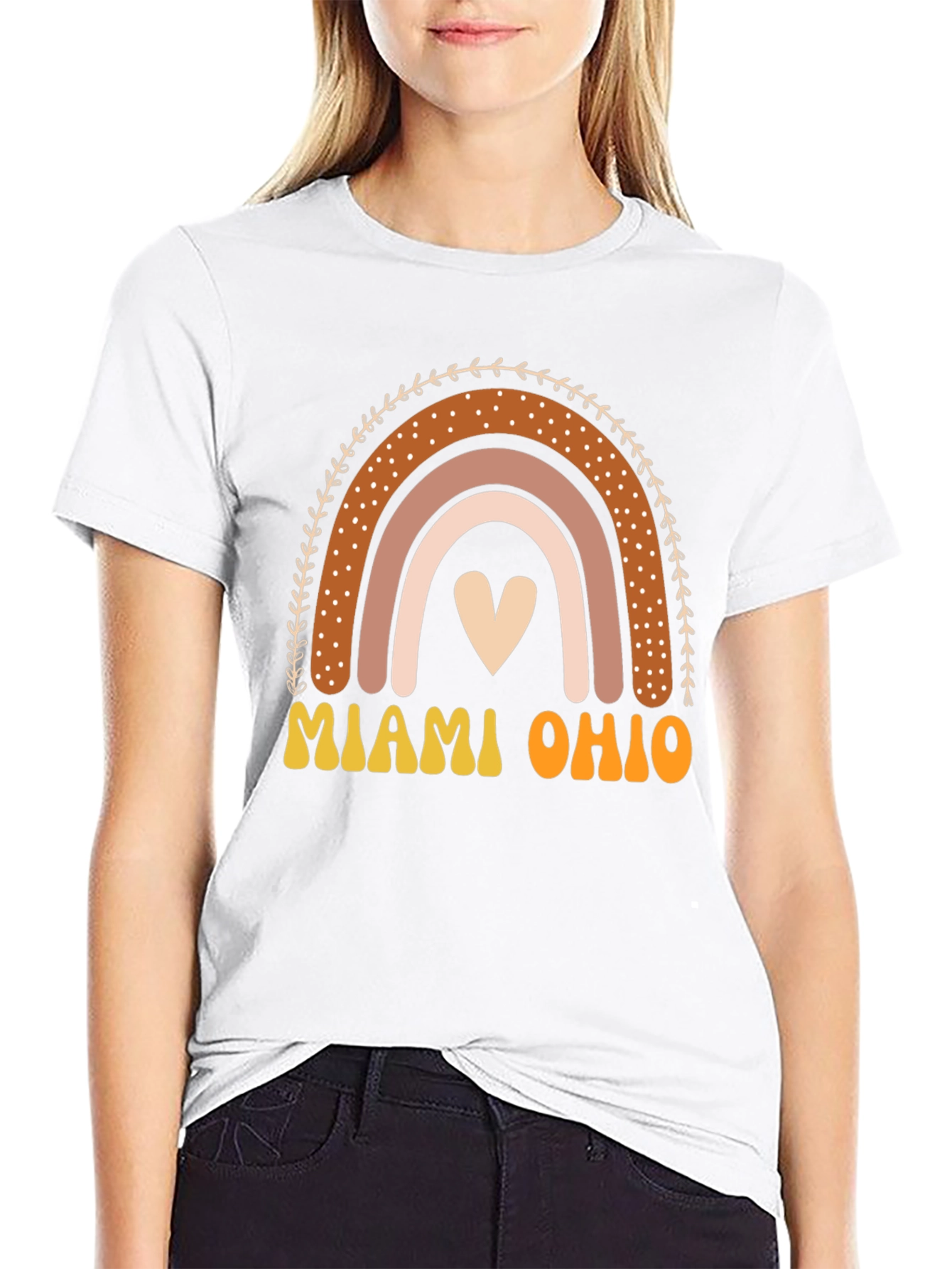 Miami Ohio Rainbow Graphic T-Shirt