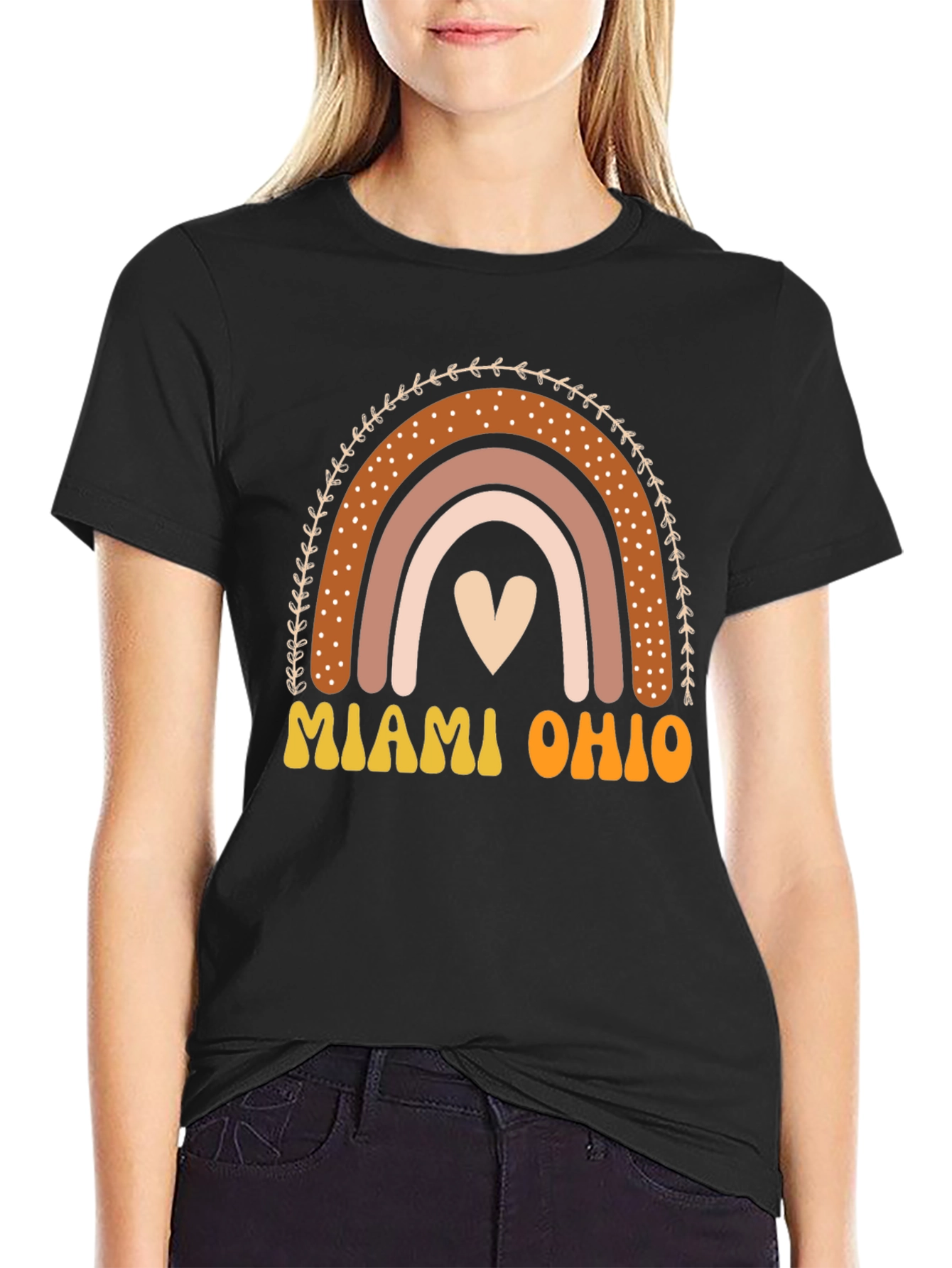 Miami Ohio Rainbow Graphic T-Shirt
