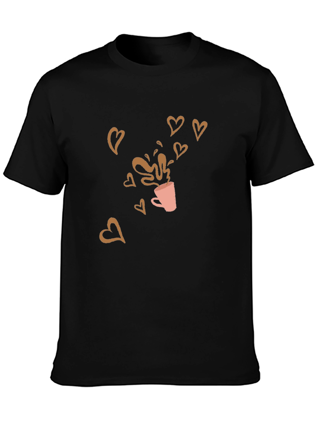 Coffee Love T-Shirt - Black Graphic Tee