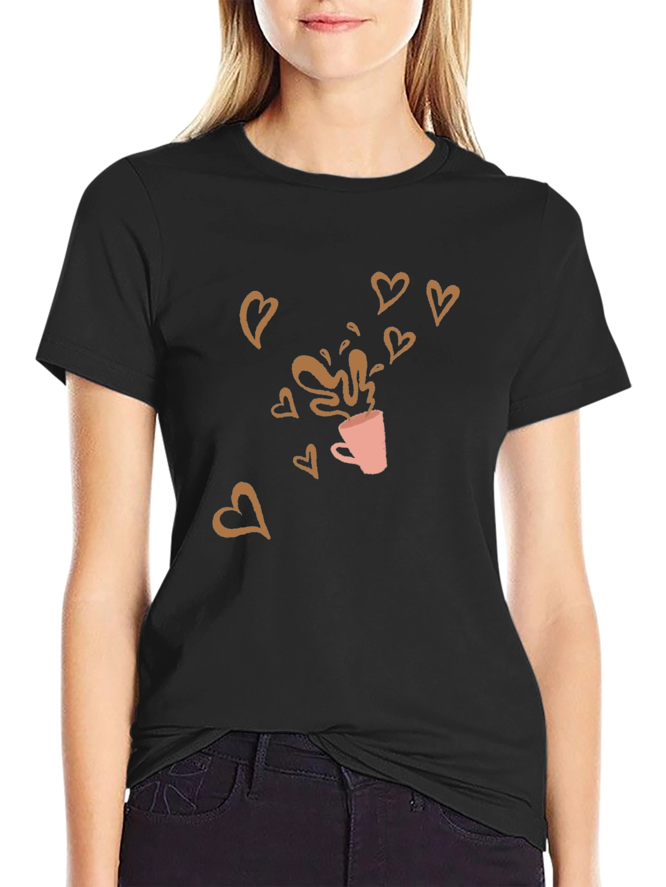Coffee Love T-Shirt - Black Graphic Tee