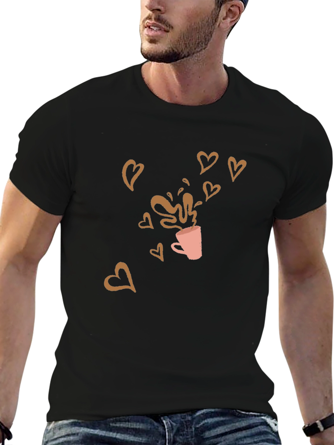 Coffee Love T-Shirt - Black Graphic Tee