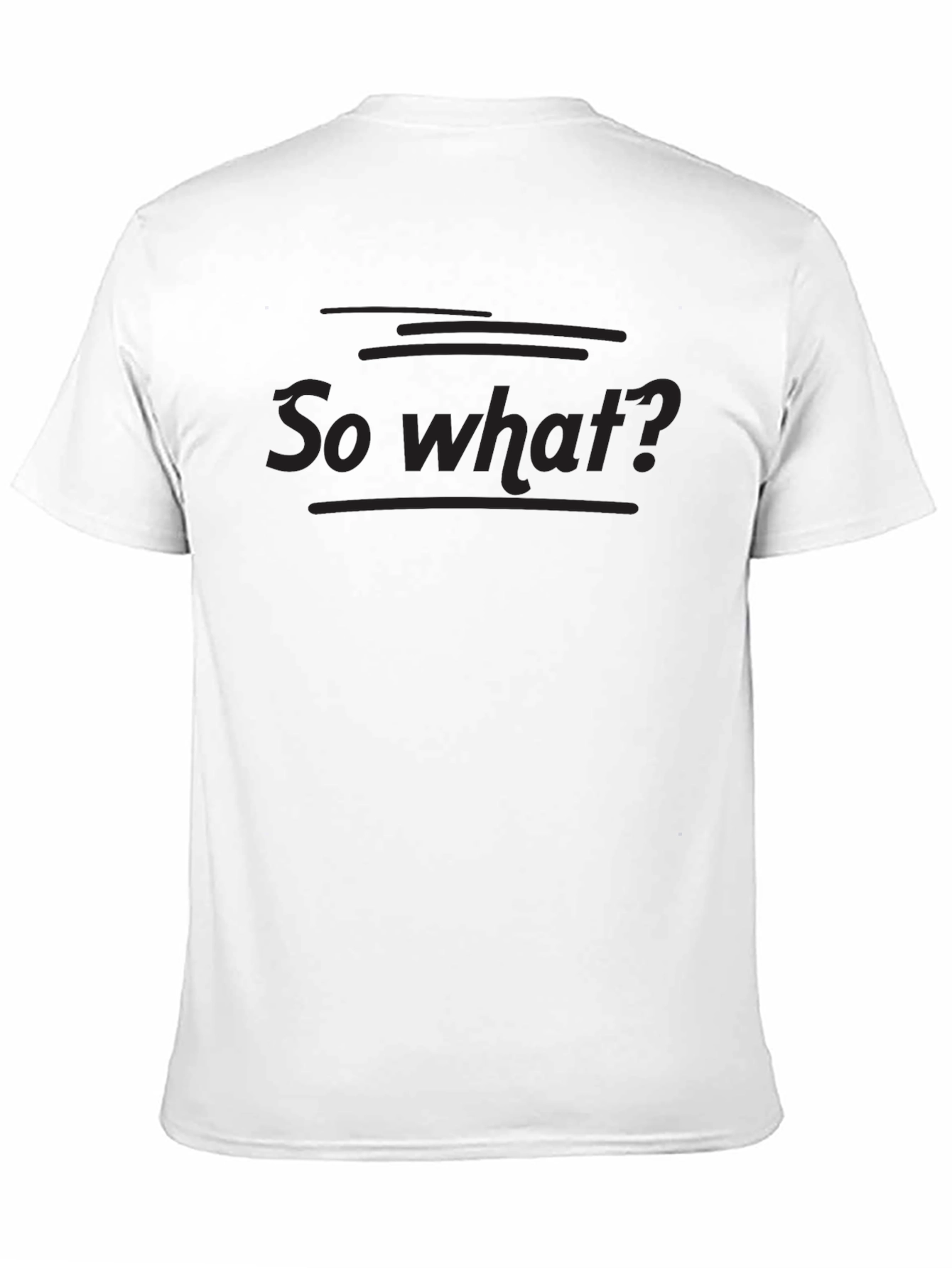 So What? Black Graphic Tee - Casual Style