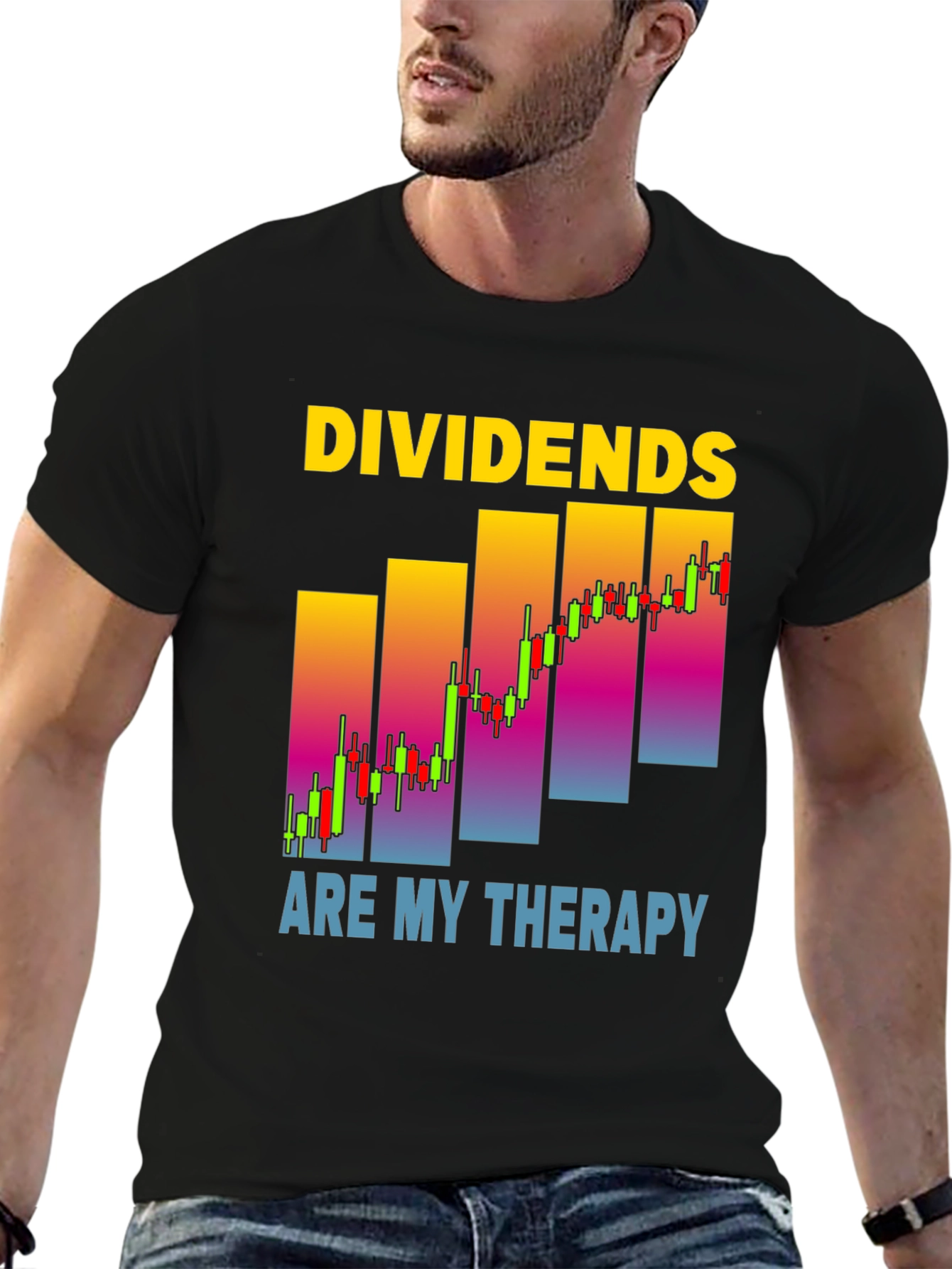 Dividends Are My Therapy Stock Market T-Shirt
