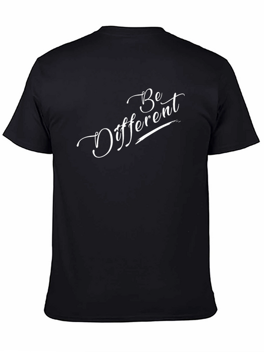 Be Different Black Graphic Tee