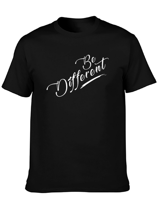 Be Different Black Graphic Tee