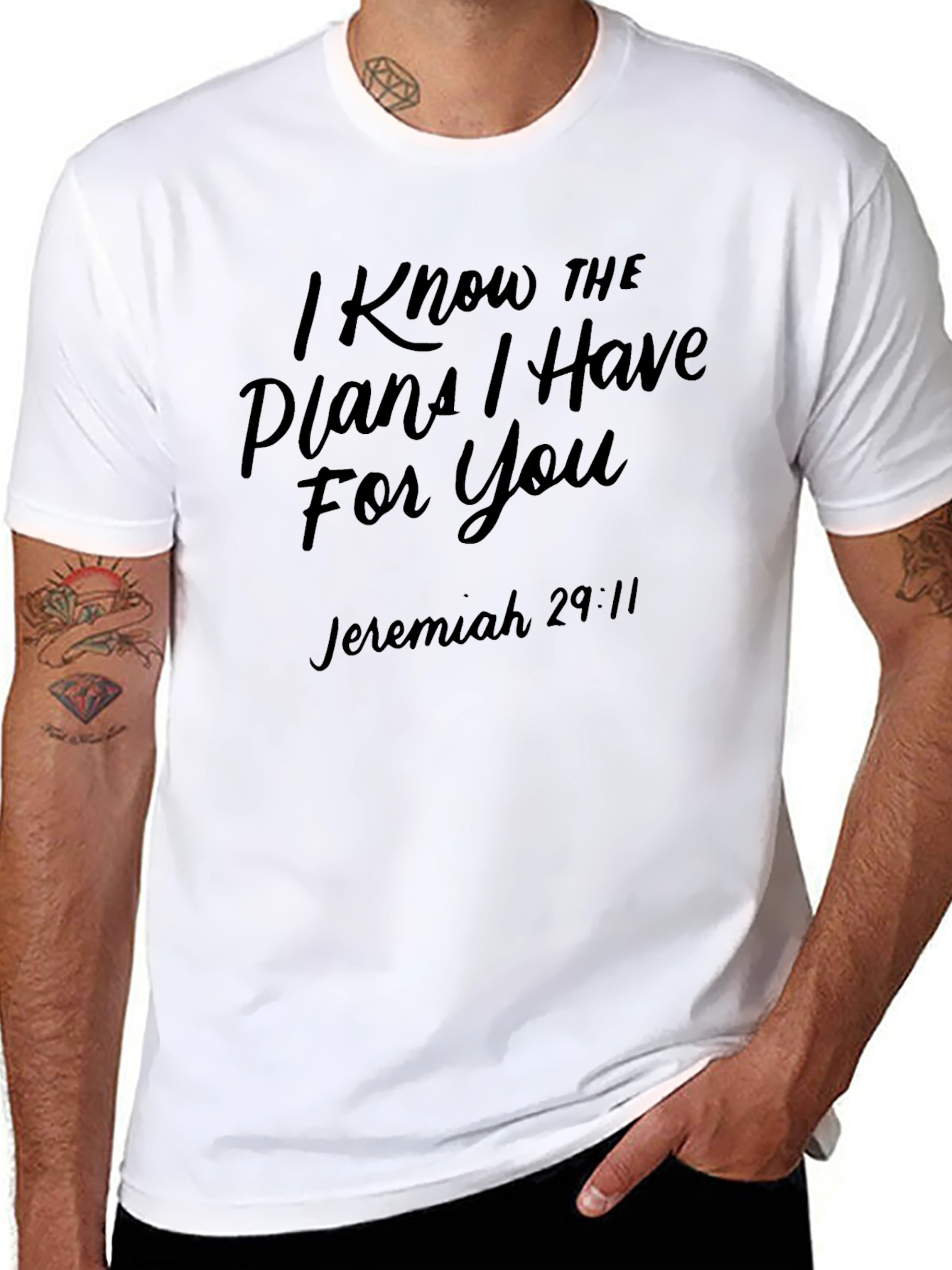 I Know the Plans Black T-Shirt