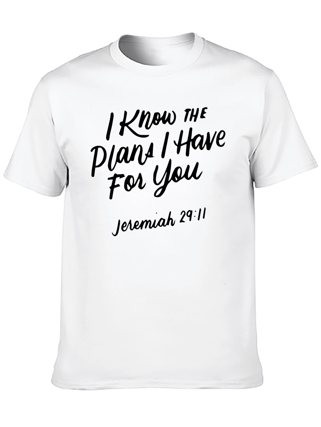 I Know the Plans Black T-Shirt