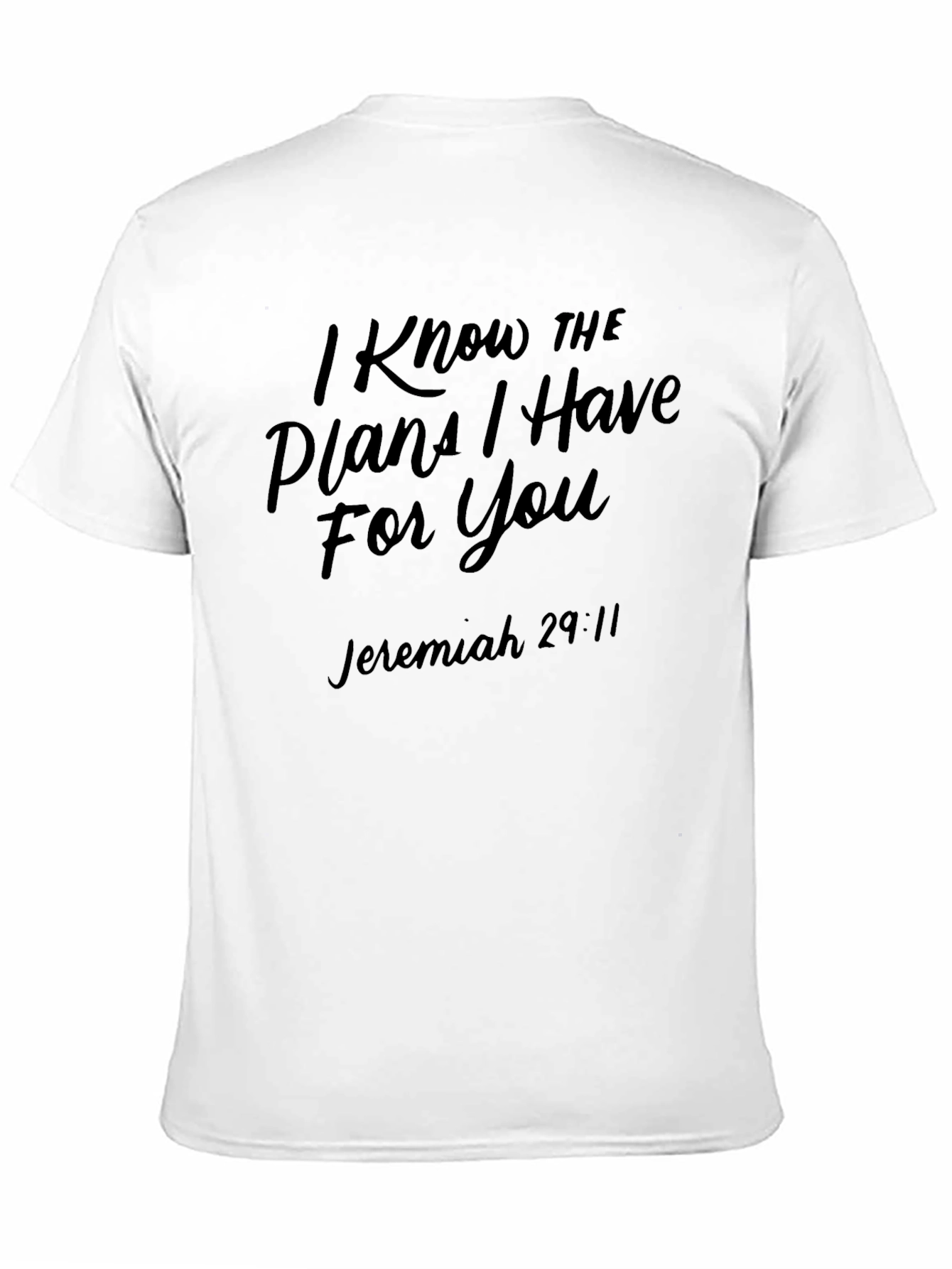 I Know the Plans Black T-Shirt