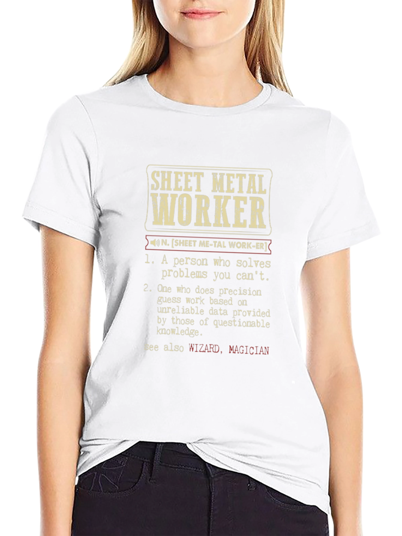 Sheet Metal Worker Definition T-Shirt