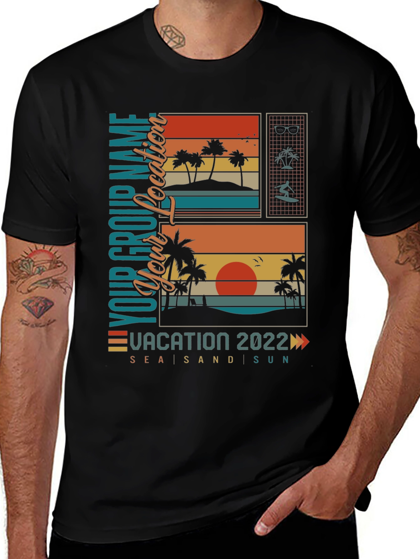 Vacation 2022 Retro Graphic T-Shirt
