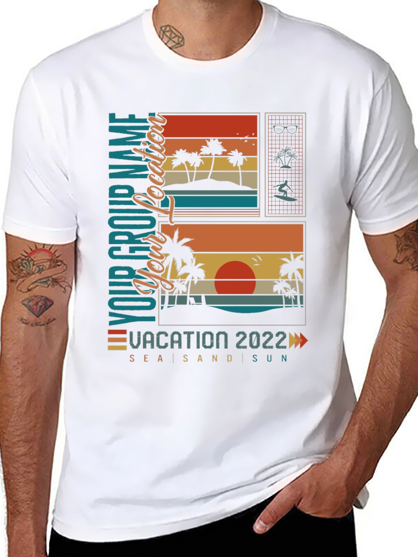 Vacation 2022 Retro Graphic T-Shirt