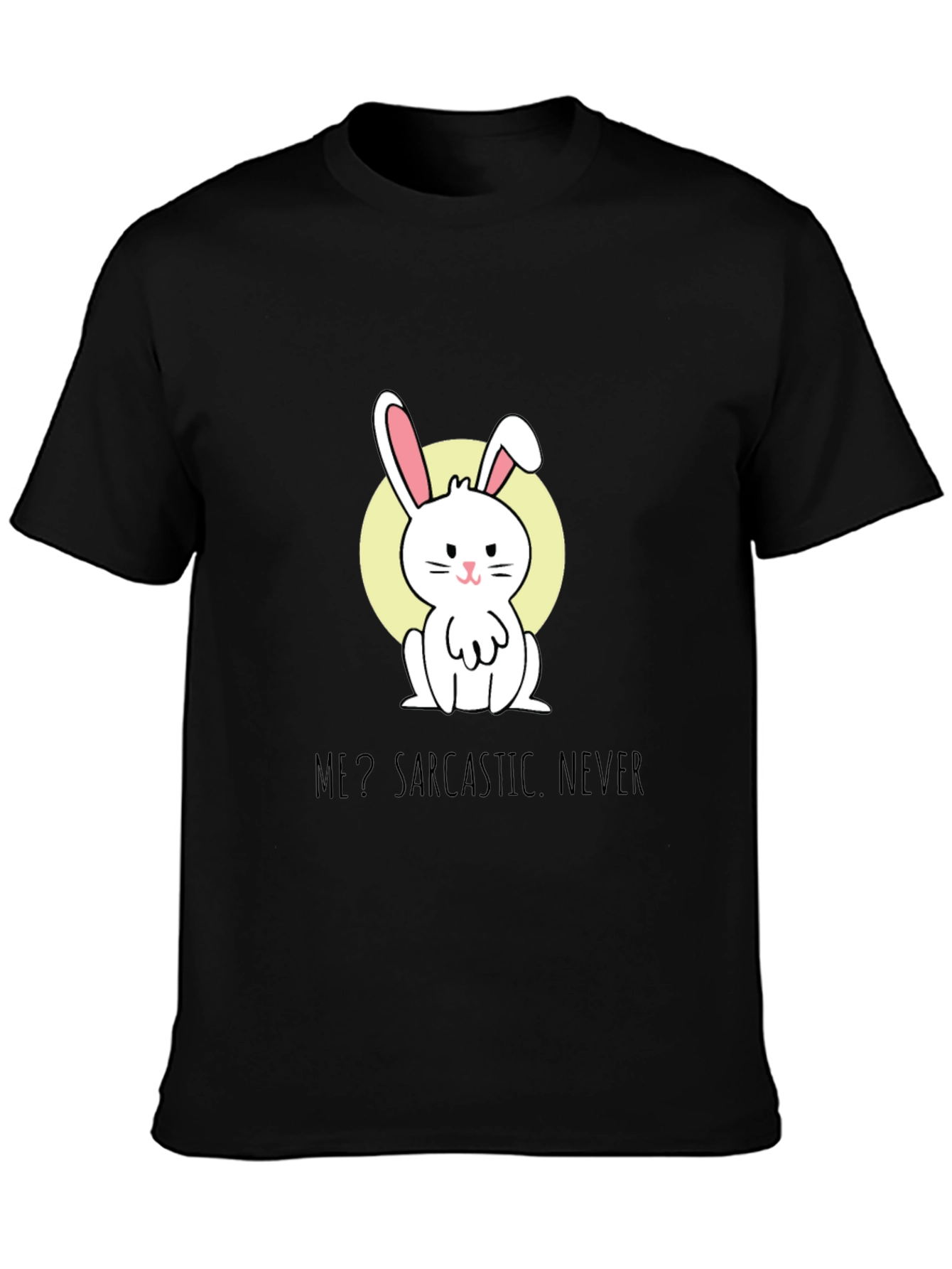 Sarcastic Bunny Graphic Tee - Soft Cotton Blend