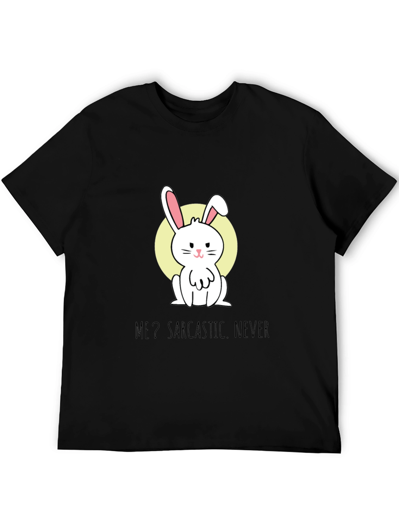 Sarcastic Bunny Graphic Tee - Soft Cotton Blend