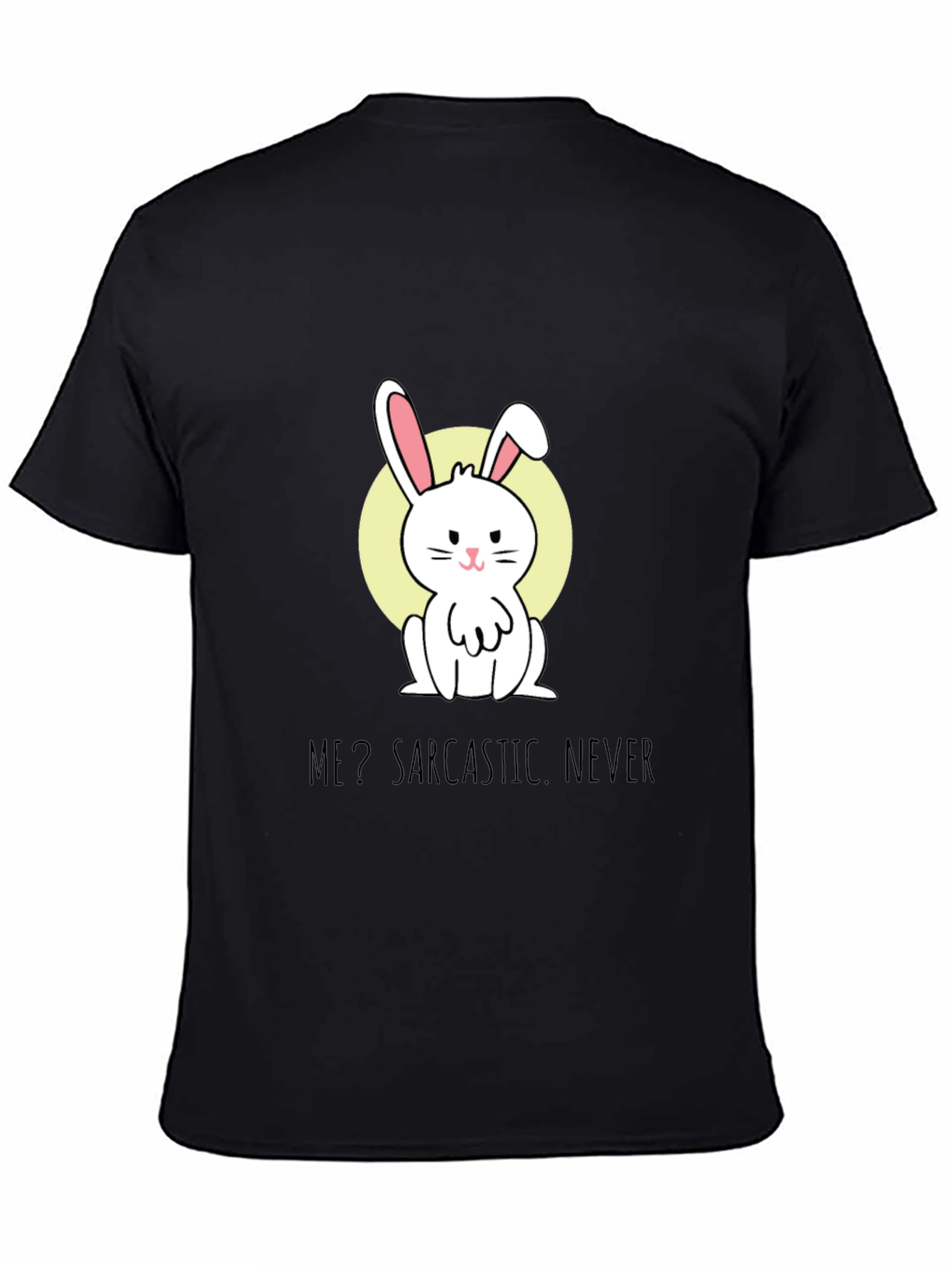 Sarcastic Bunny Graphic Tee - Soft Cotton Blend