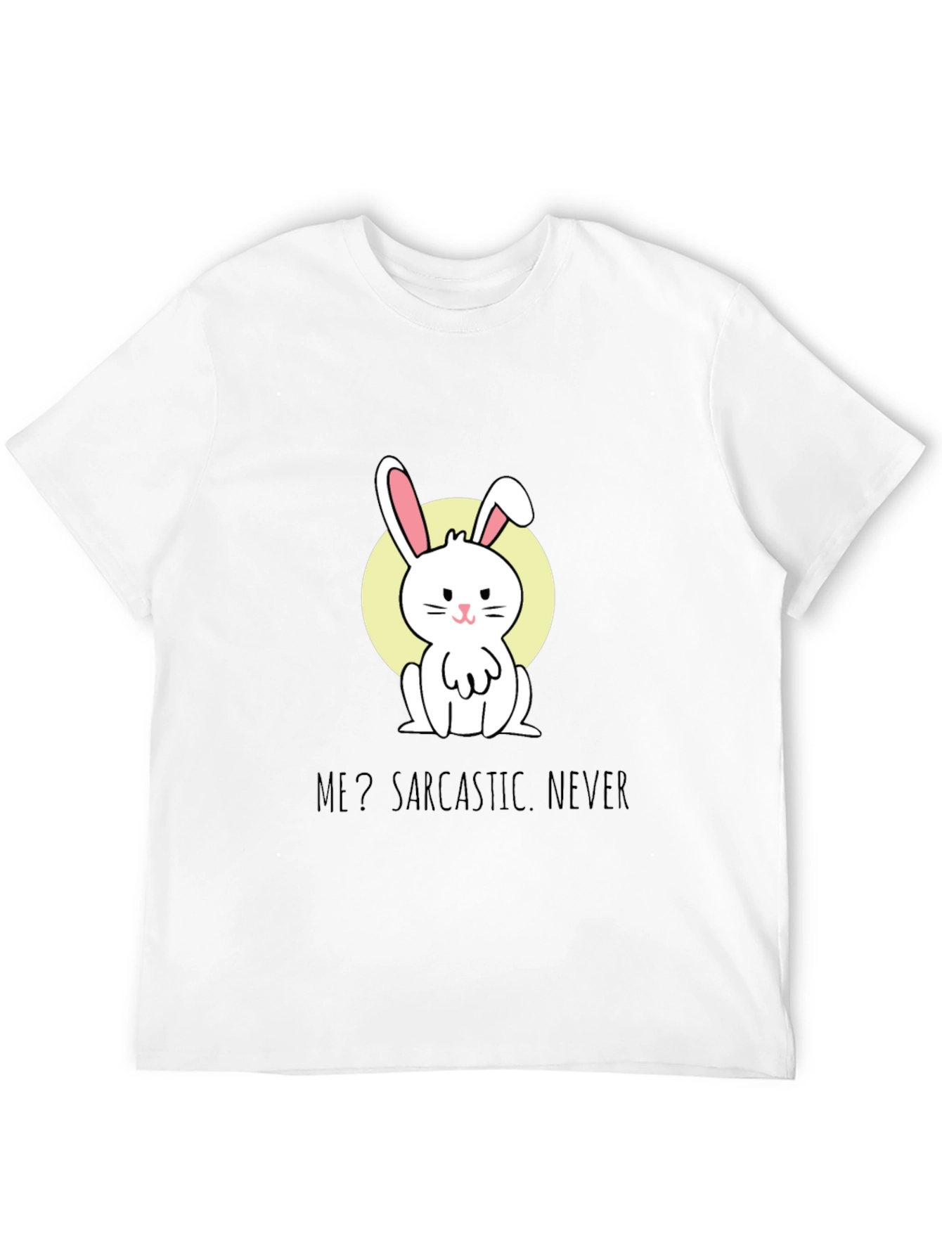Sarcastic Bunny Graphic Tee - Soft Cotton Blend