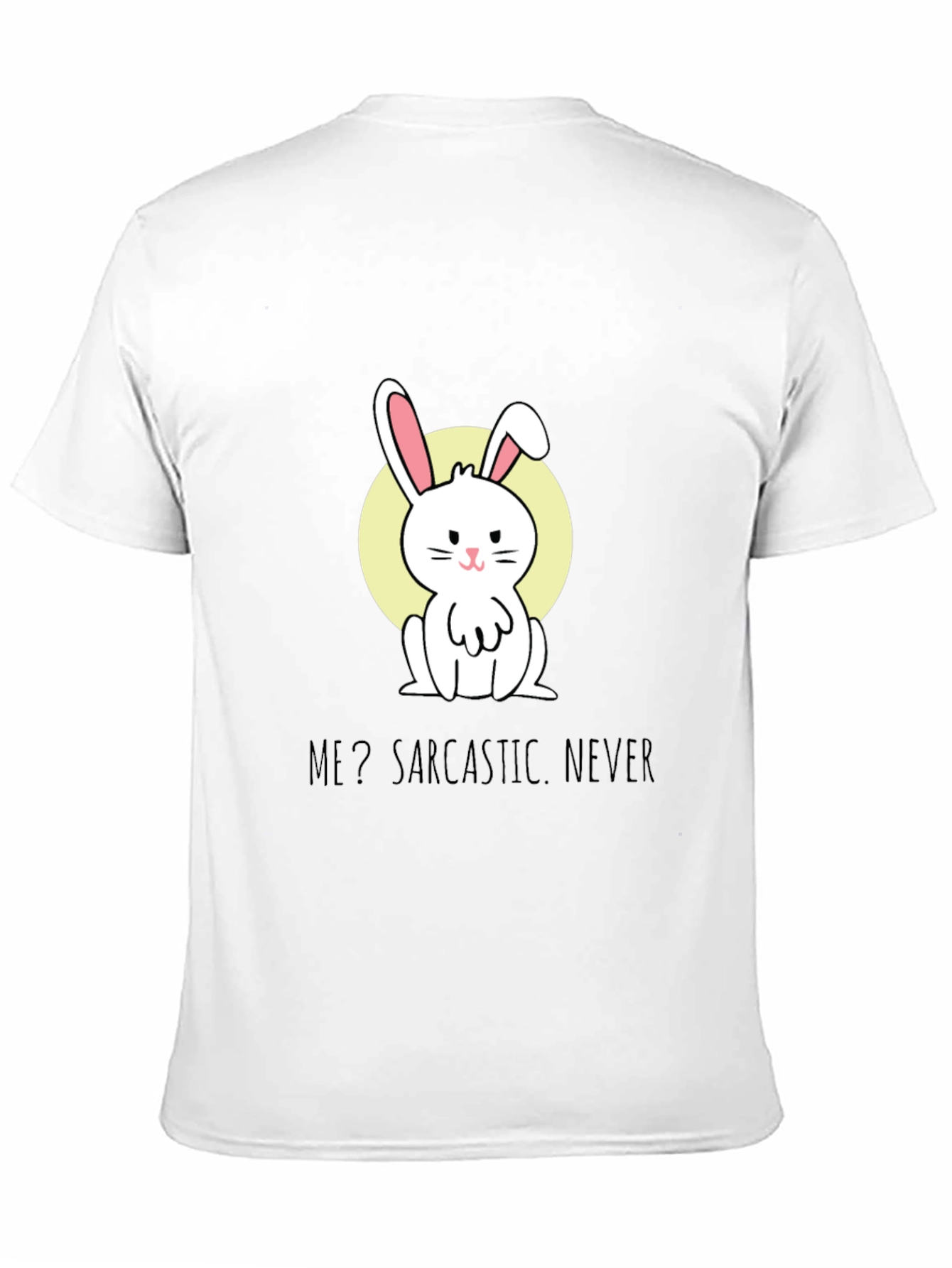 Sarcastic Bunny Graphic Tee - Soft Cotton Blend