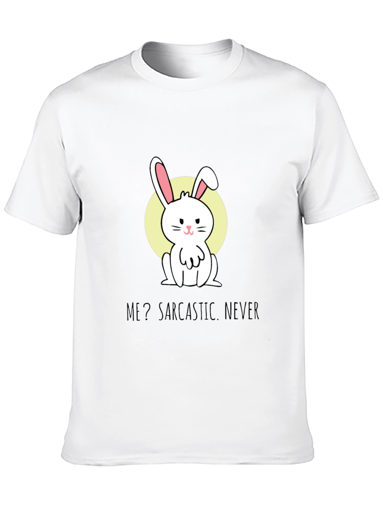 Sarcastic Bunny Graphic Tee - Soft Cotton Blend