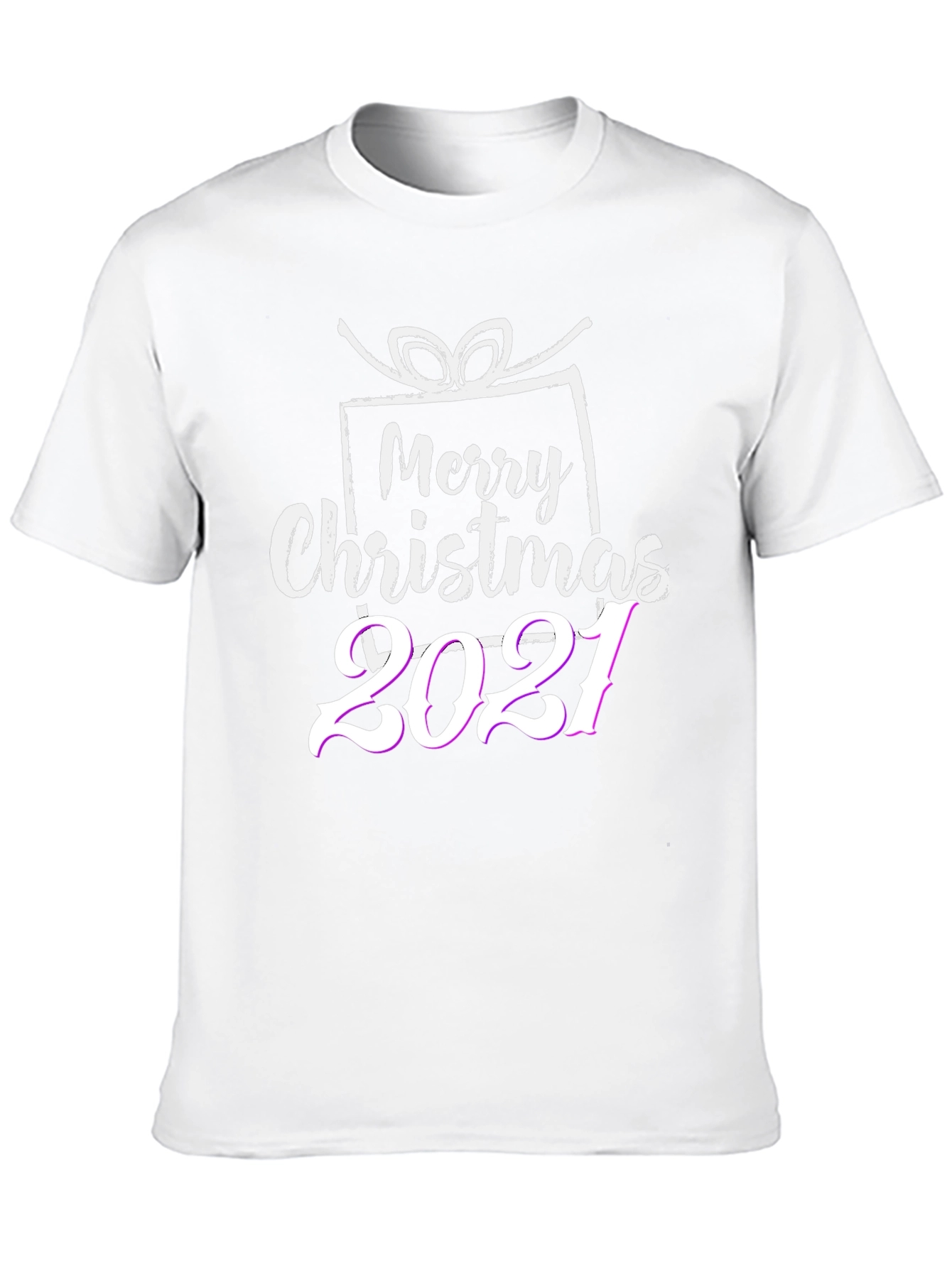 Merry Christmas 2021 Black T-Shirt