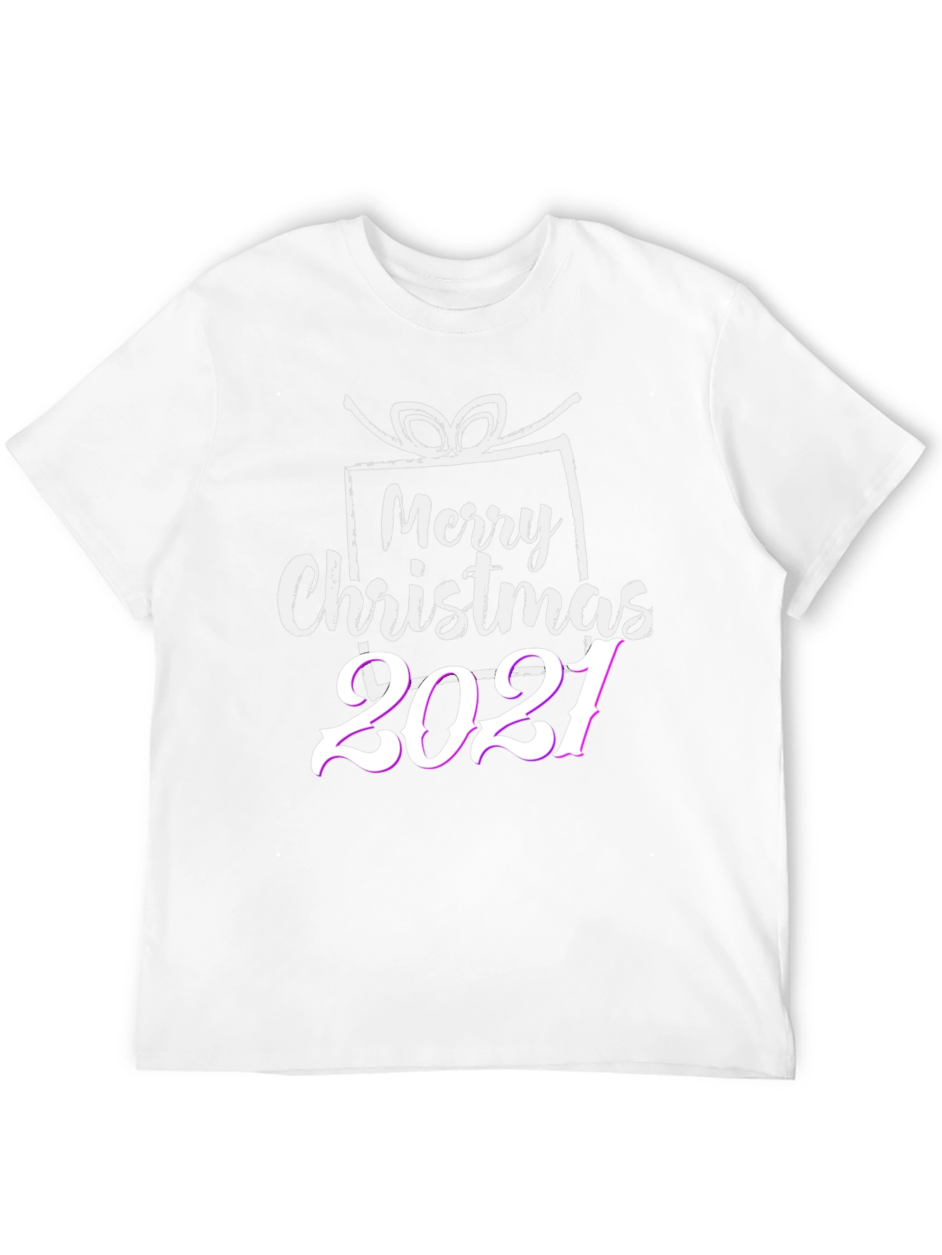 Merry Christmas 2021 Black T-Shirt