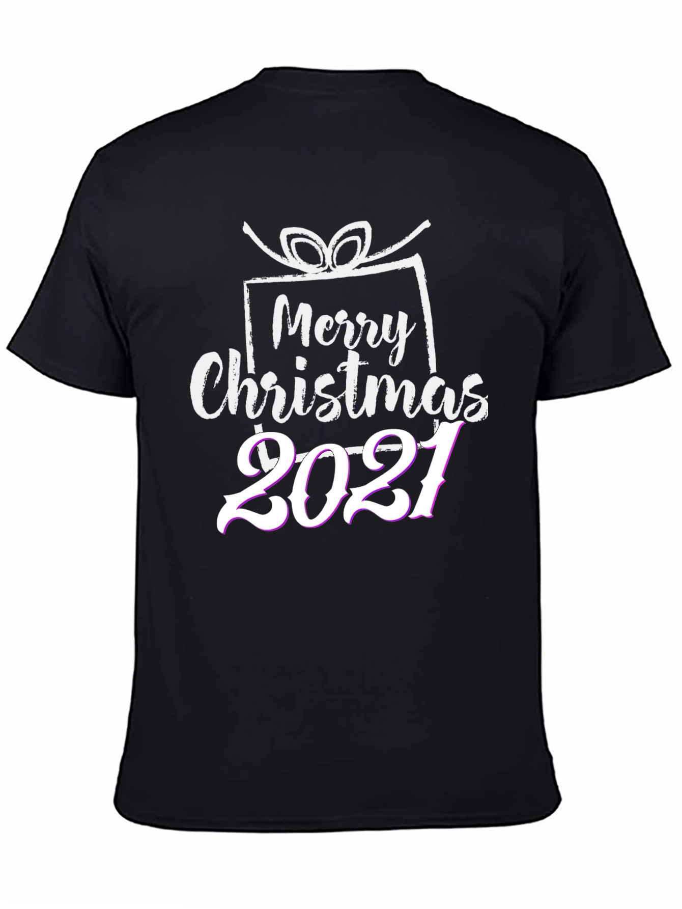 Merry Christmas 2021 Black T-Shirt