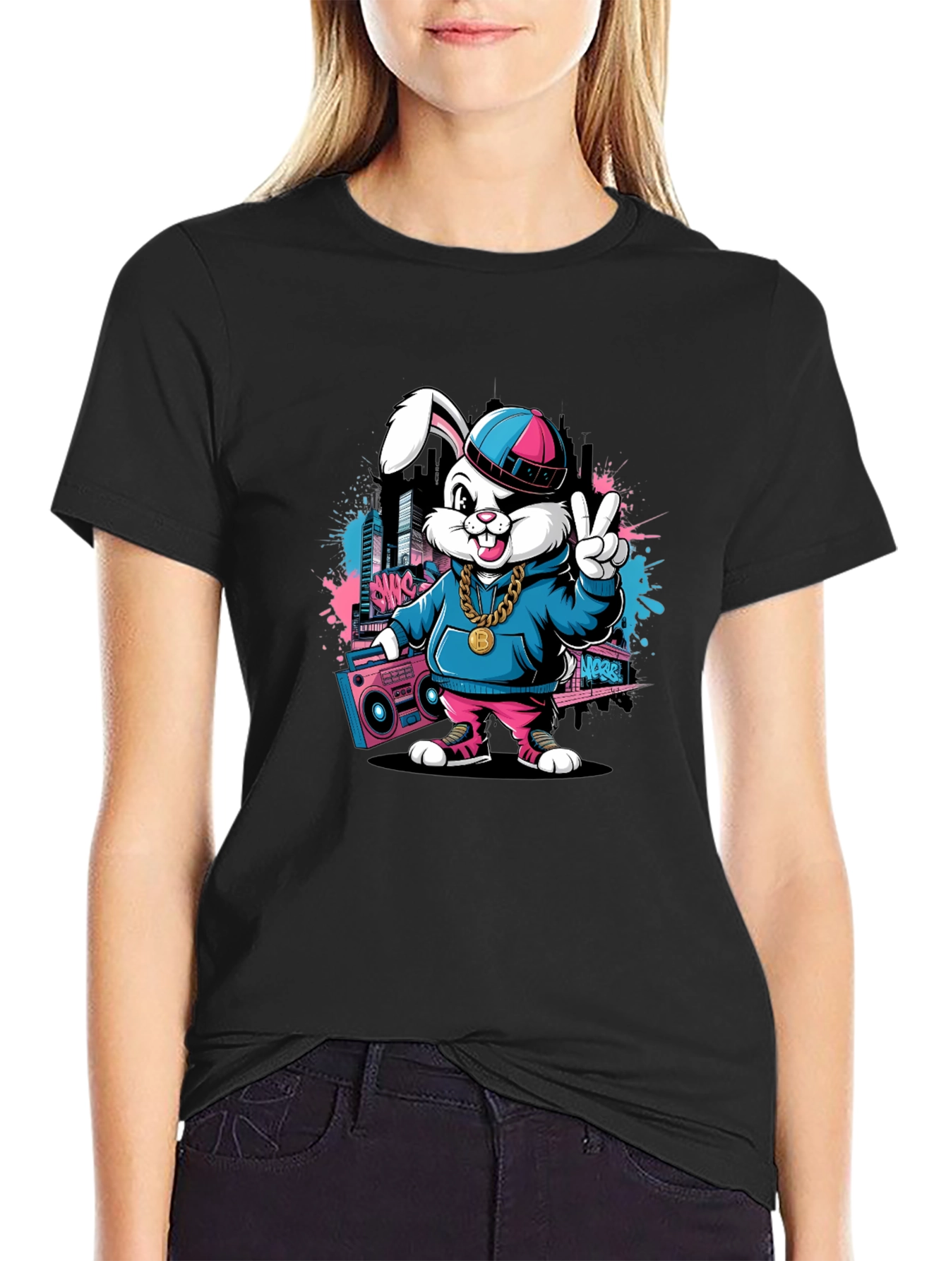 Cool Hip Hop Bunny T-Shirt