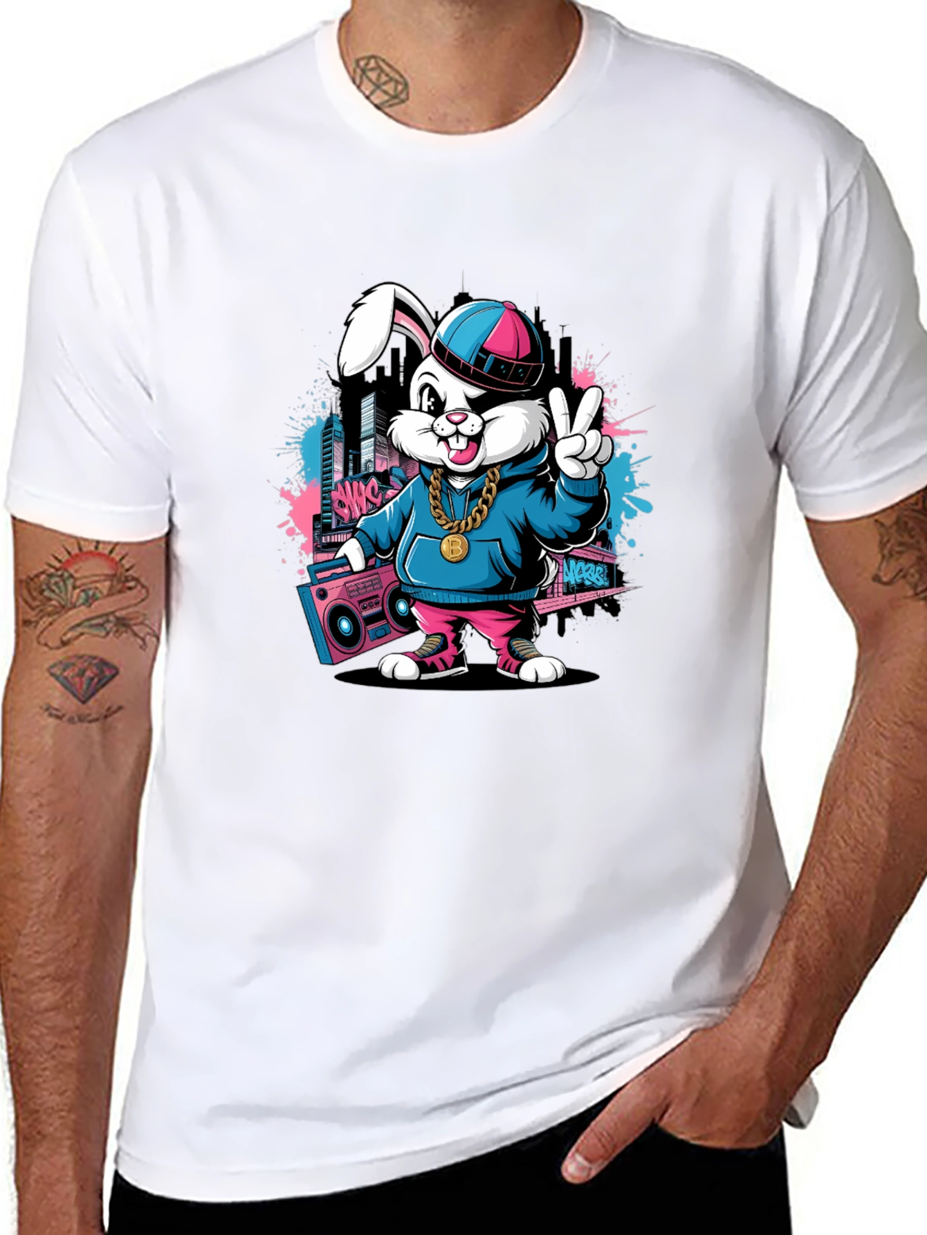 Cool Hip Hop Bunny T-Shirt