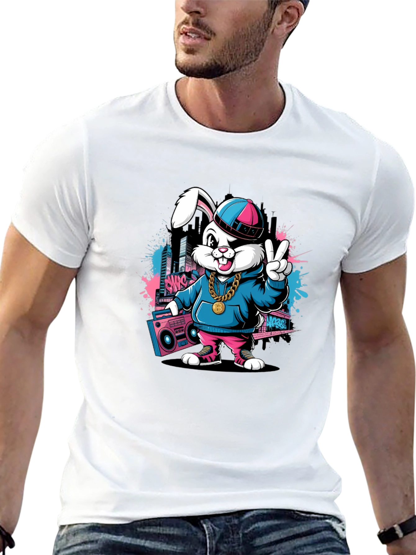 Cool Hip Hop Bunny T-Shirt