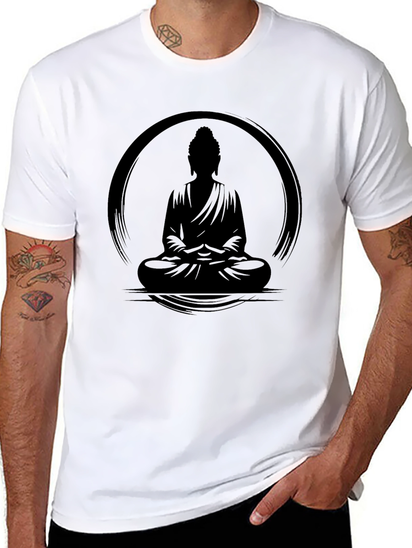 Buddha Zen Circle Graphic Tee