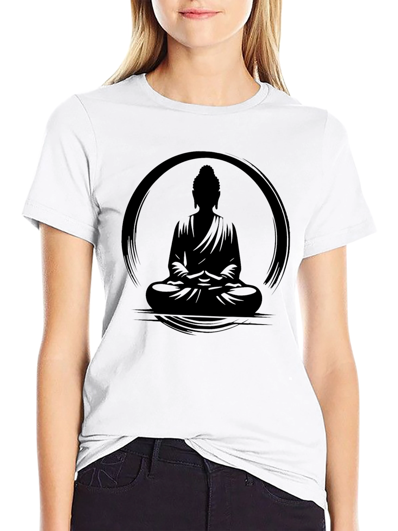 Buddha Zen Circle Graphic Tee
