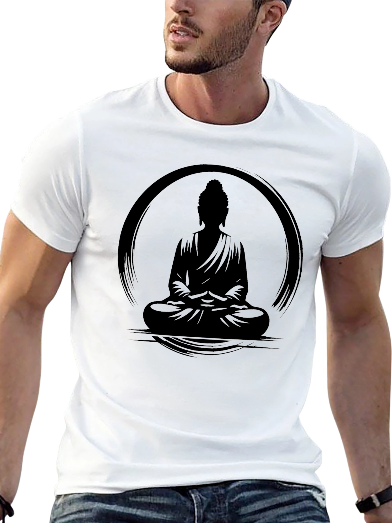 Buddha Zen Circle Graphic Tee