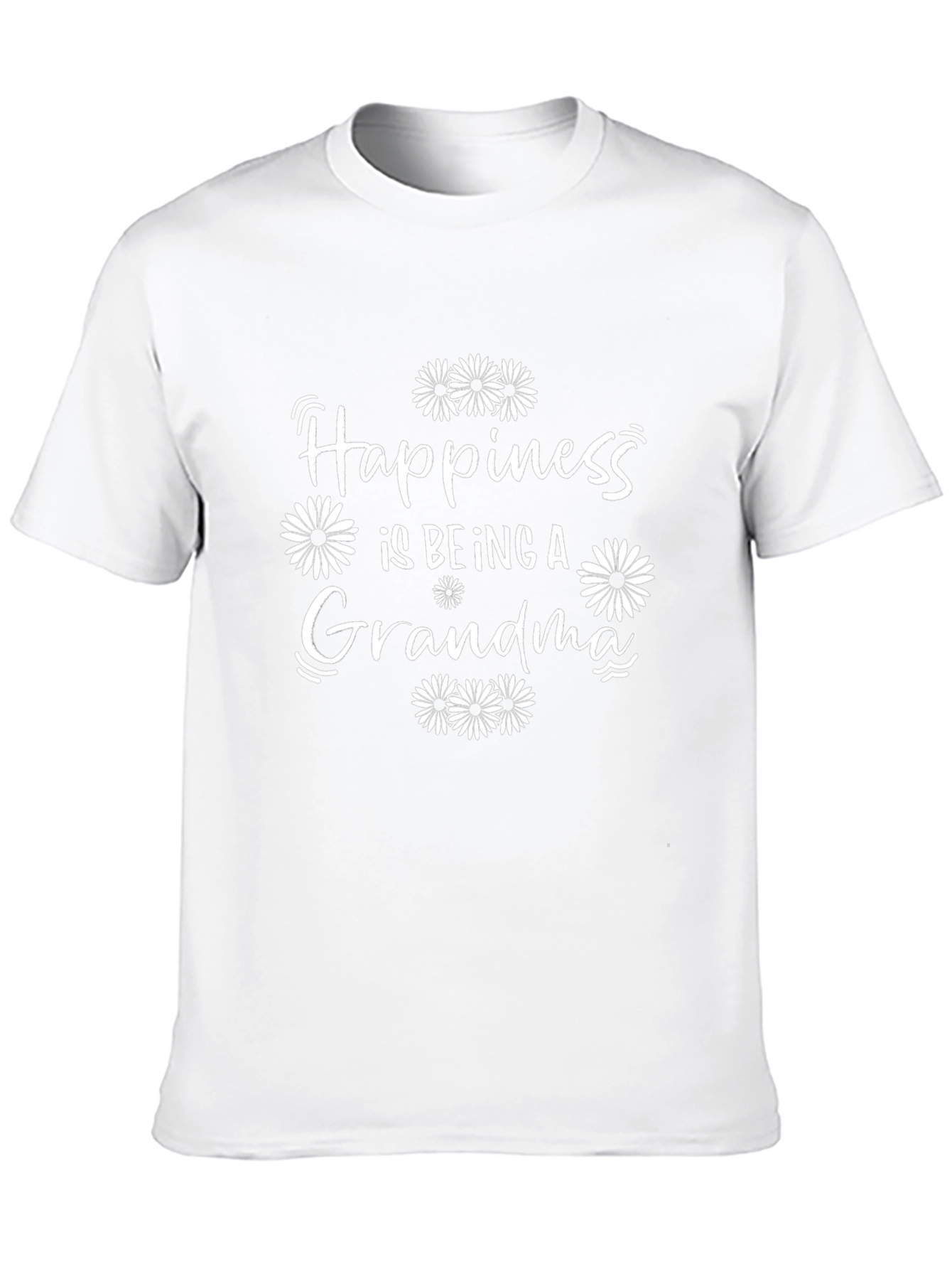 Happiness is Being a Grandma Black T-Shirt