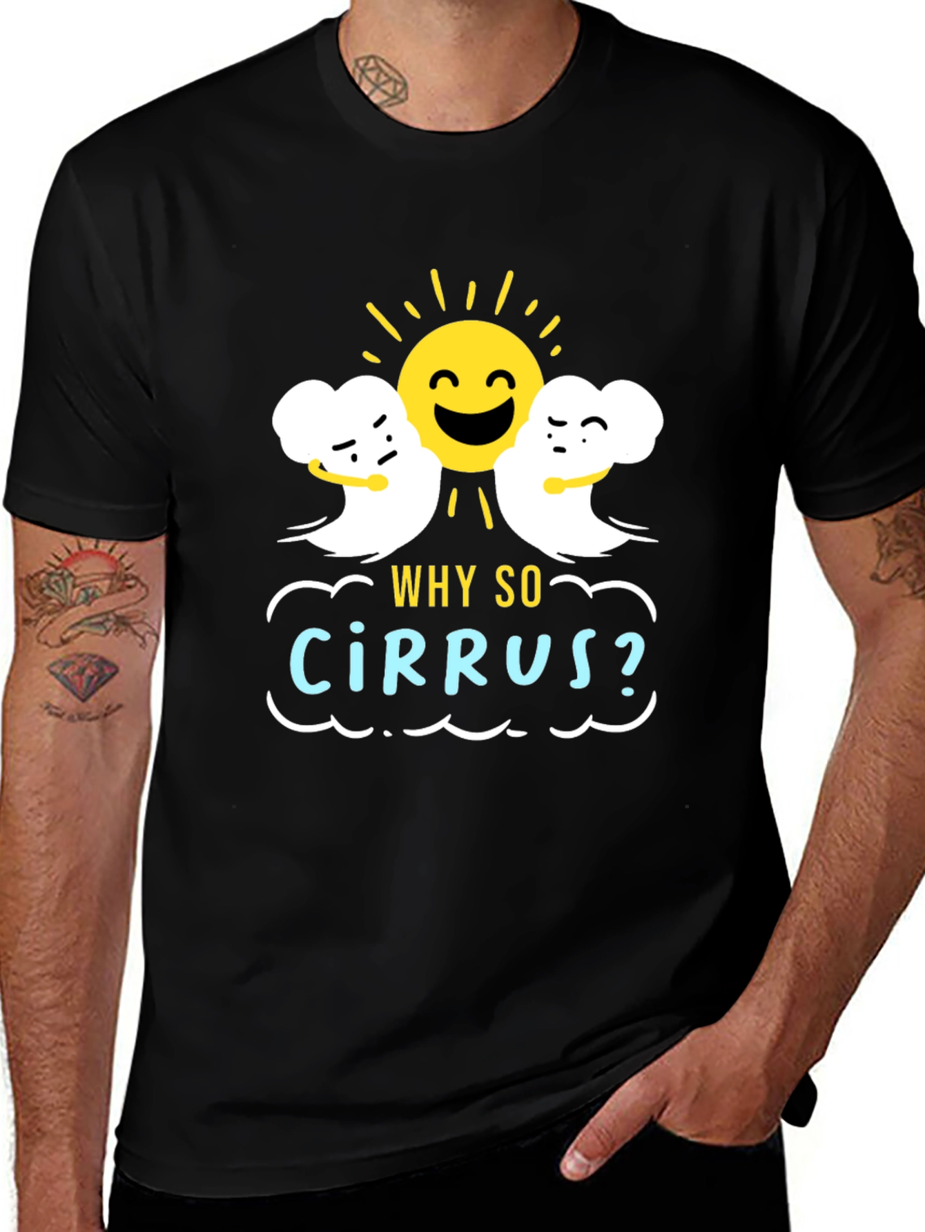 Humorous Weather T-Shirt: Why So Cirrus? Design