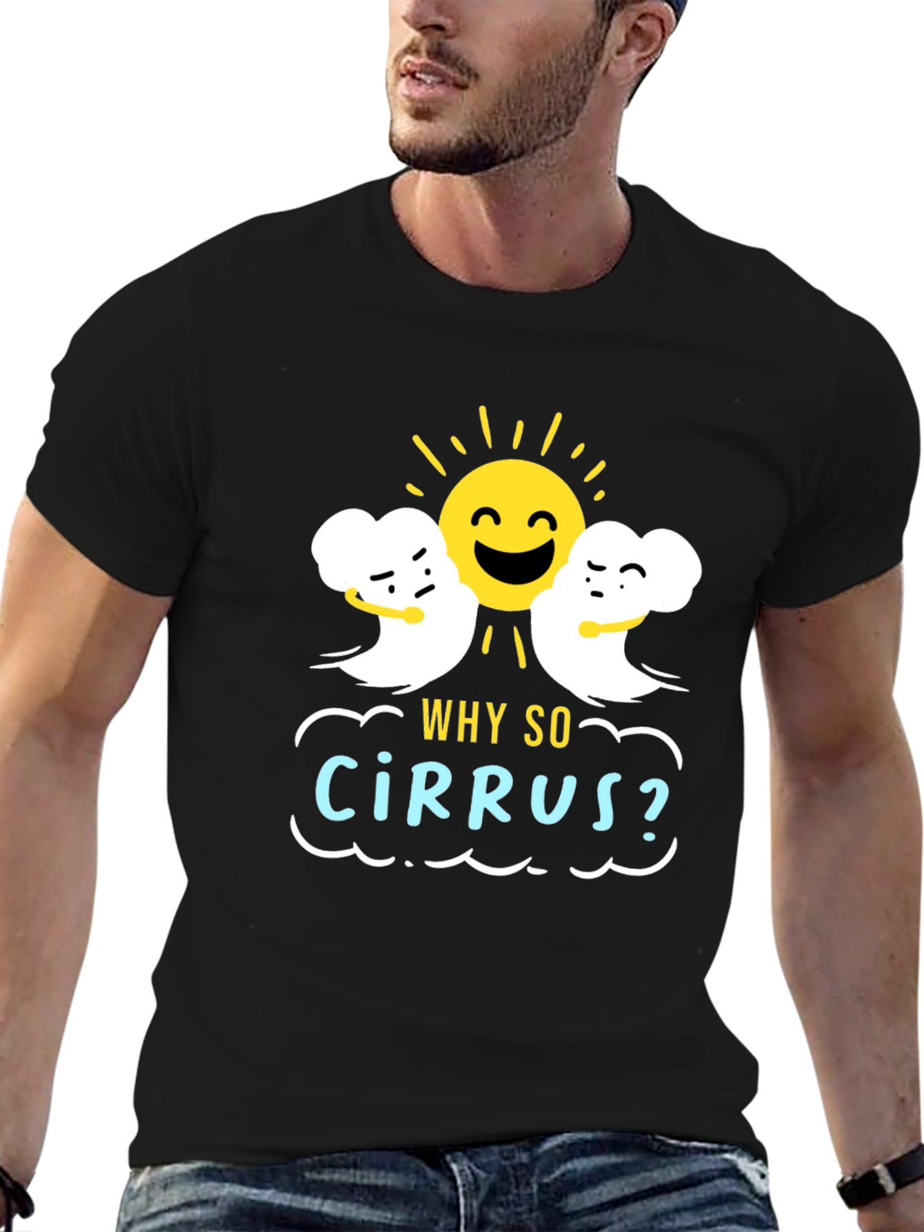 Humorous Weather T-Shirt: Why So Cirrus? Design