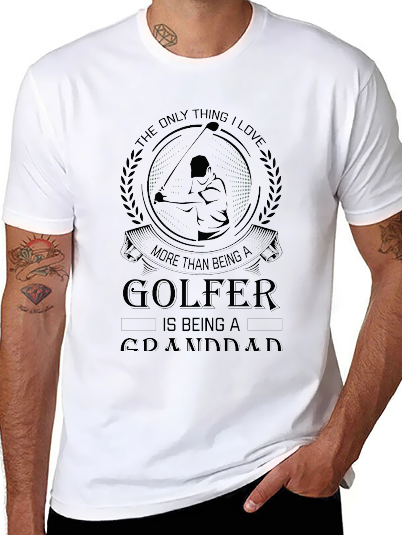 Golfer Granddad T-Shirt - The Only Thing I Love!