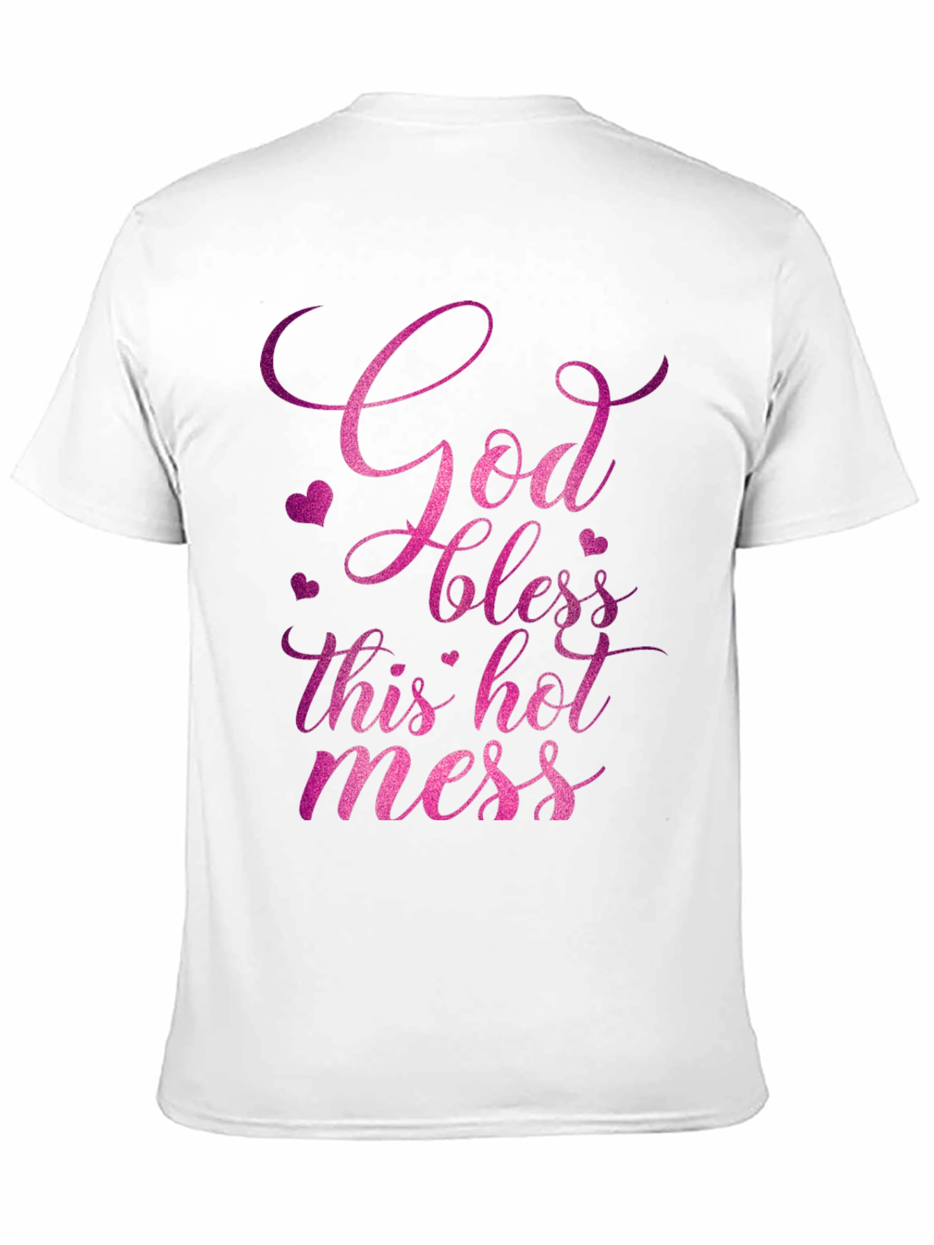 God Bless This Hot Mess Graphic Tee - Black