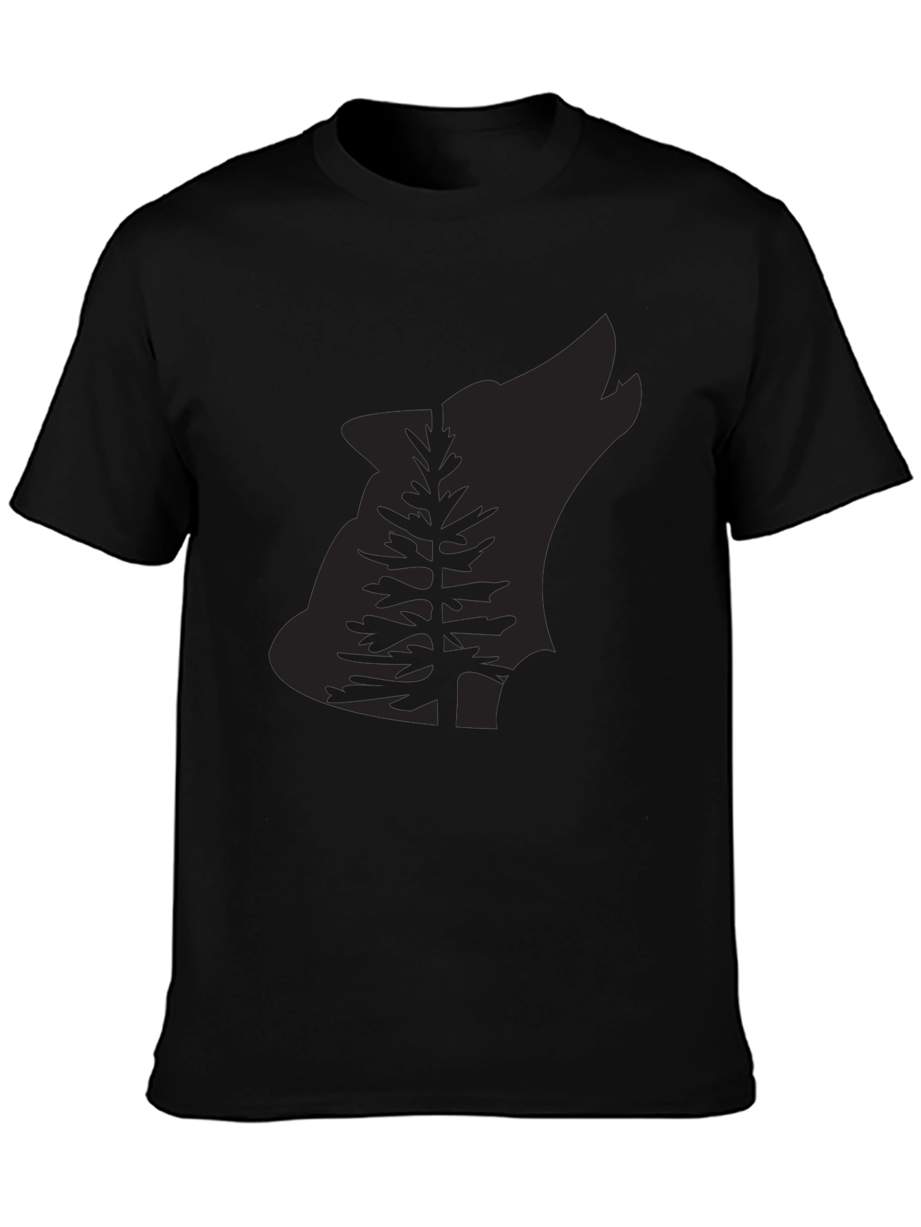Wolf Pine Graphic Tee - Stylish Nature Inspired Design