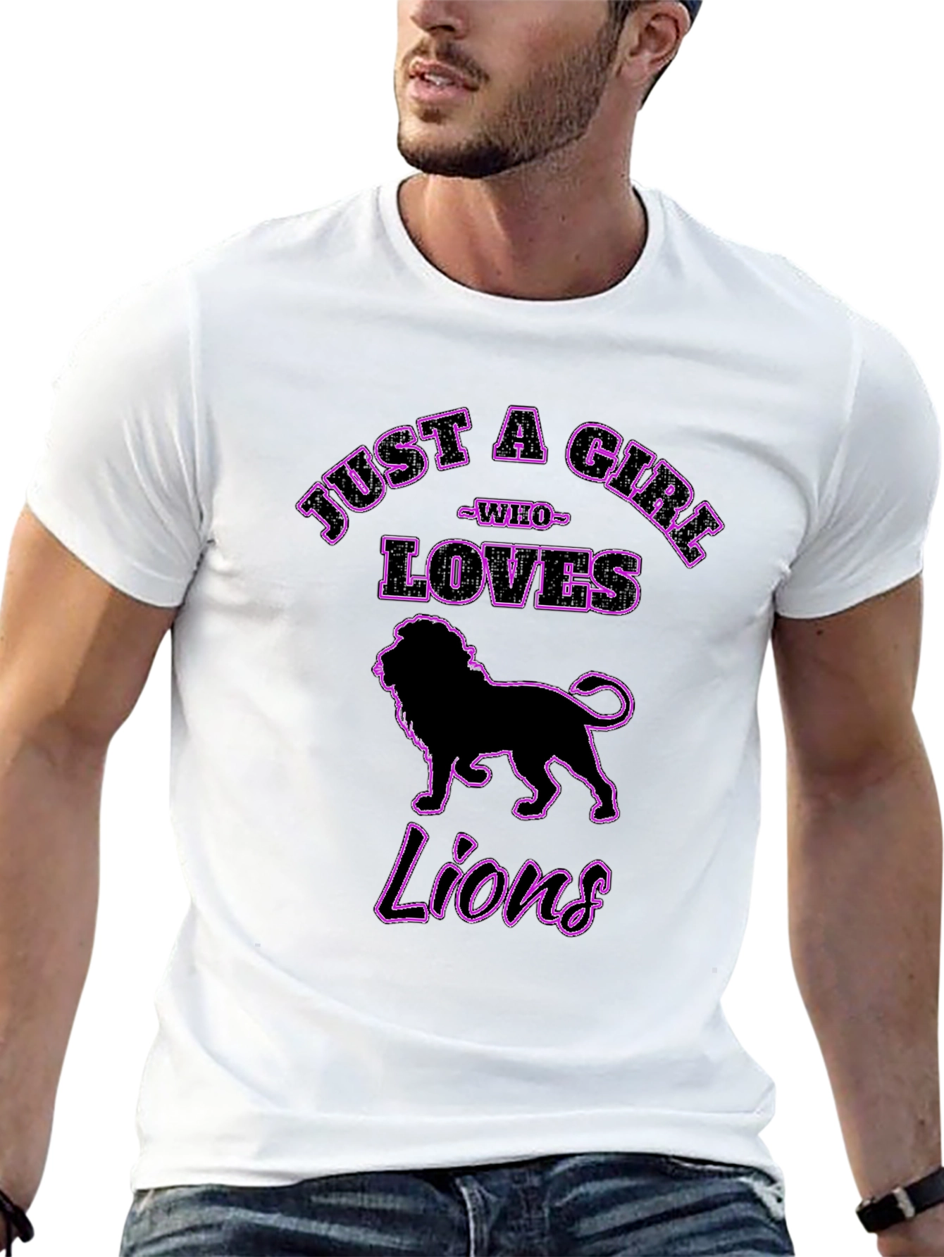 Just a Girl Who Loves Lions T-Shirt