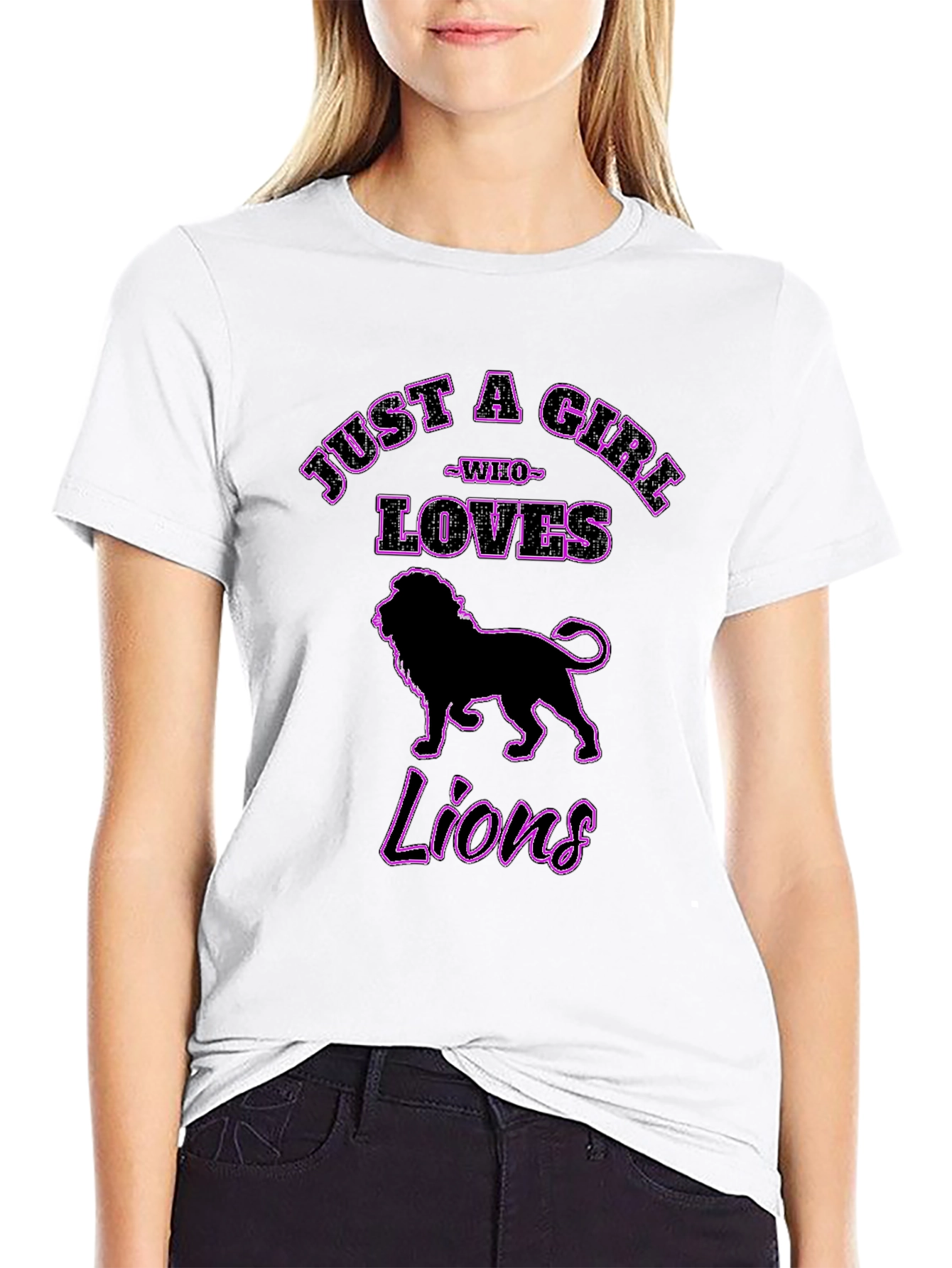 Just a Girl Who Loves Lions T-Shirt