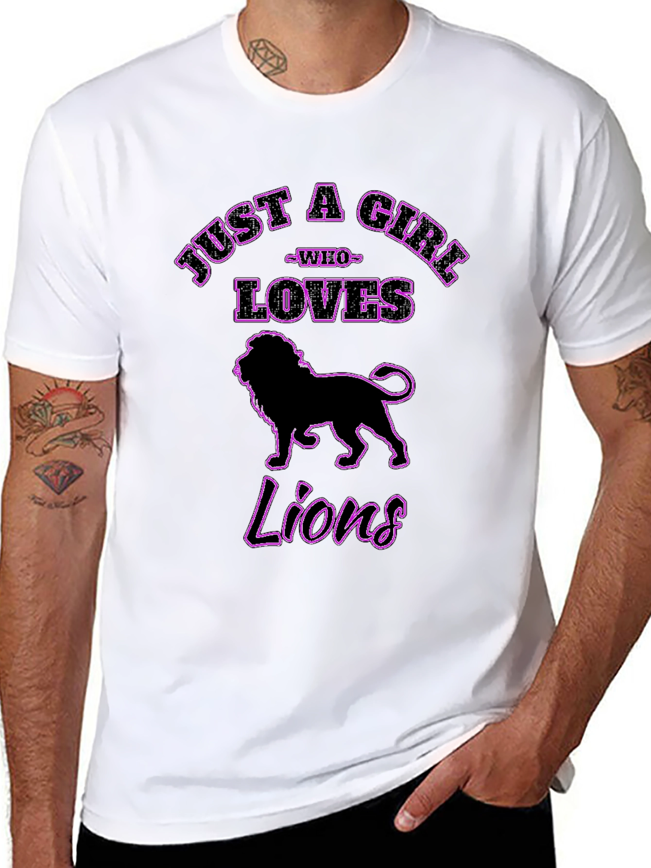 Just a Girl Who Loves Lions T-Shirt