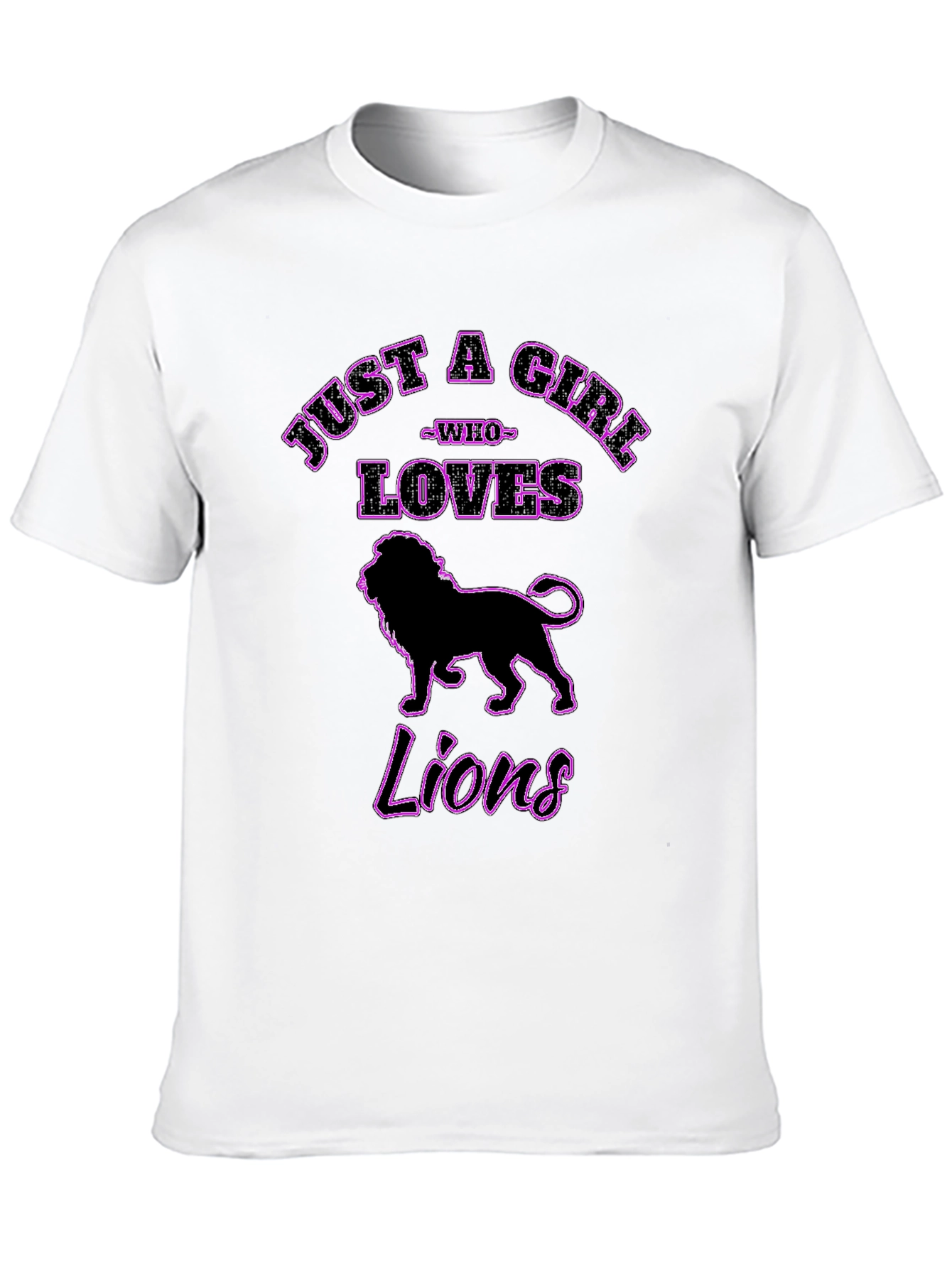 Just a Girl Who Loves Lions T-Shirt