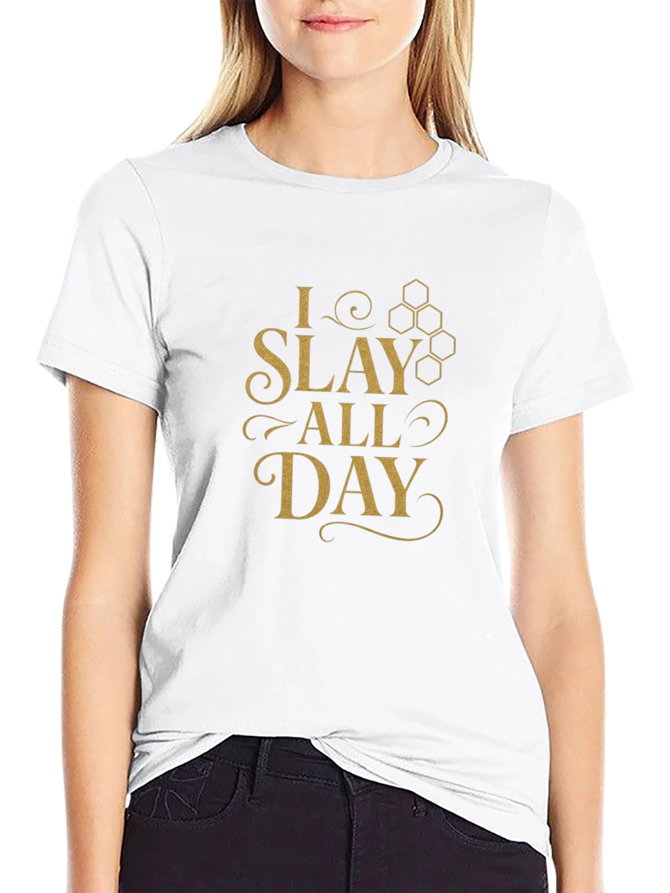 I Slay All Day Graphic Tee - Black T-Shirt