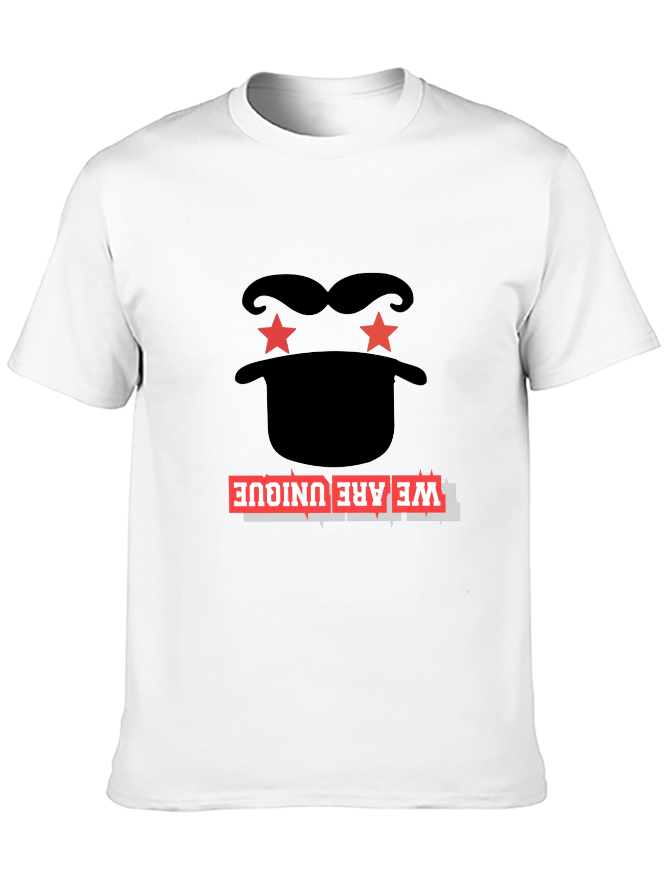 Unique Graphic Tee - Black Cotton Blend T-Shirt