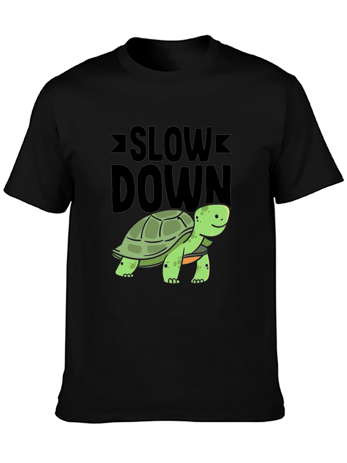 Slow Down Turtle Graphic Tee - Relaxed Fit