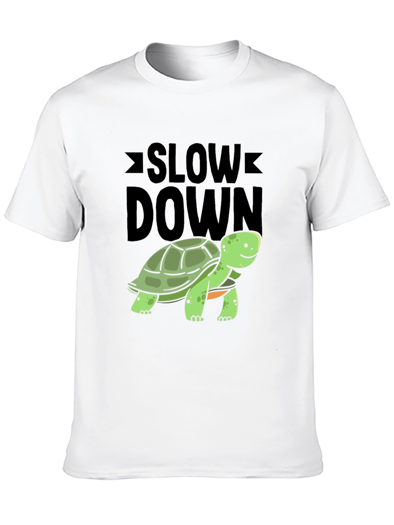 Slow Down Turtle Graphic Tee - Relaxed Fit
