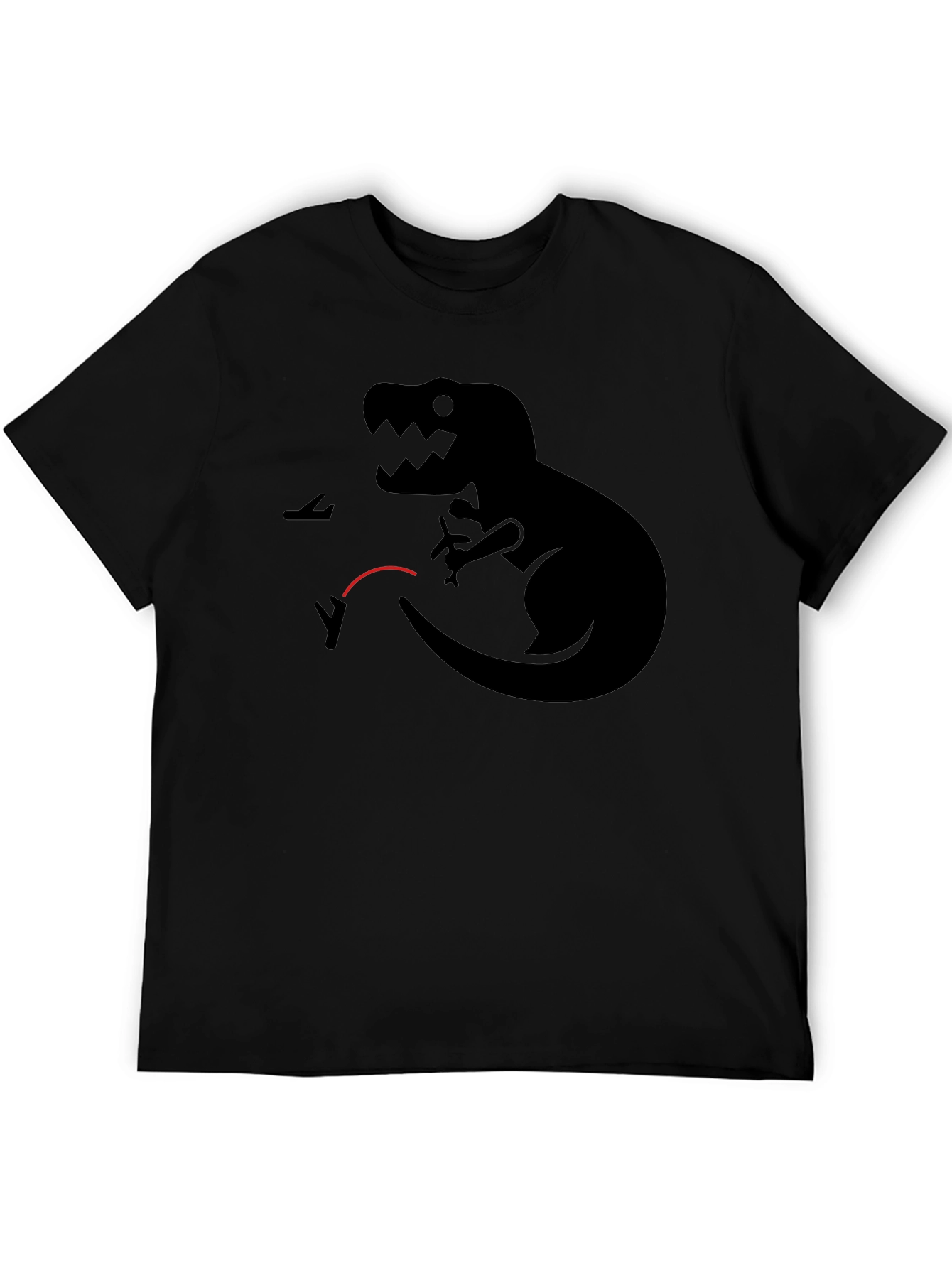 Dino vs Planes Graphic Tee - Black T-Shirt