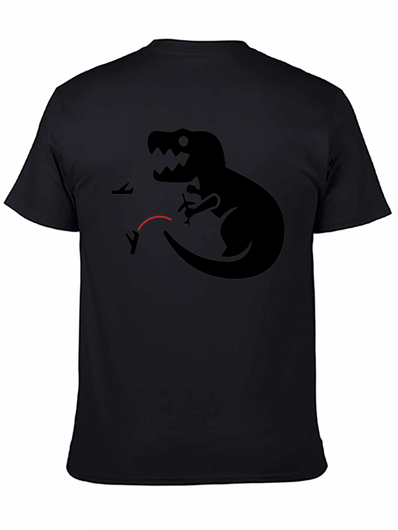 Dino vs Planes Graphic Tee - Black T-Shirt